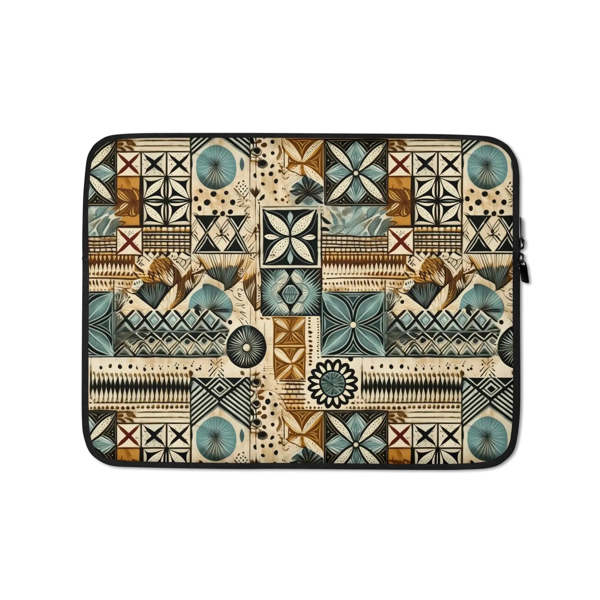 Pacific Islands Tapa Cloth Laptop Case - The Global Wanderer