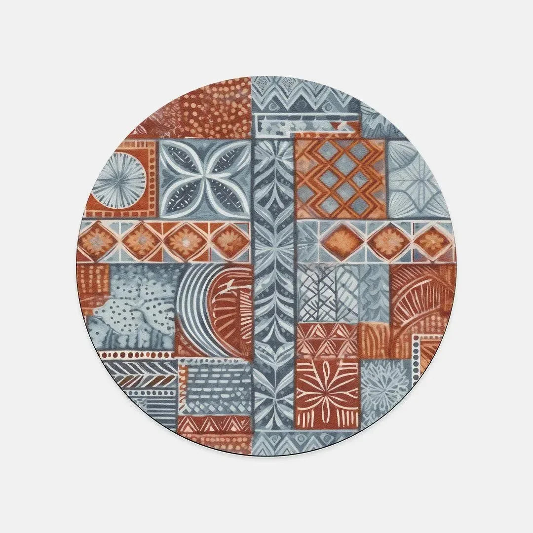 Pacific Islands Tapa Cloth Mouse Pad - The Global Wanderer