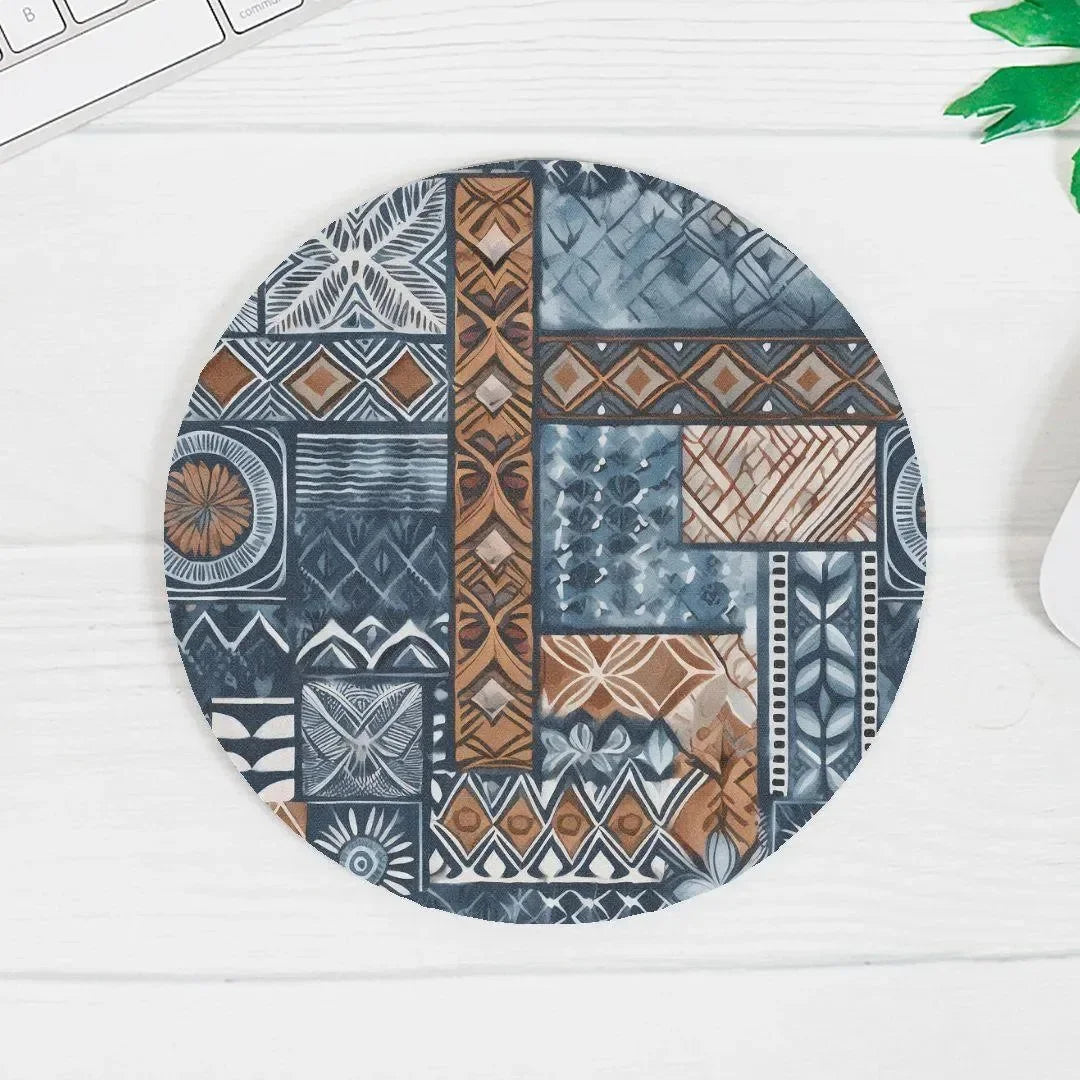 Pacific Islands Tapa Cloth Mouse Pad - The Global Wanderer