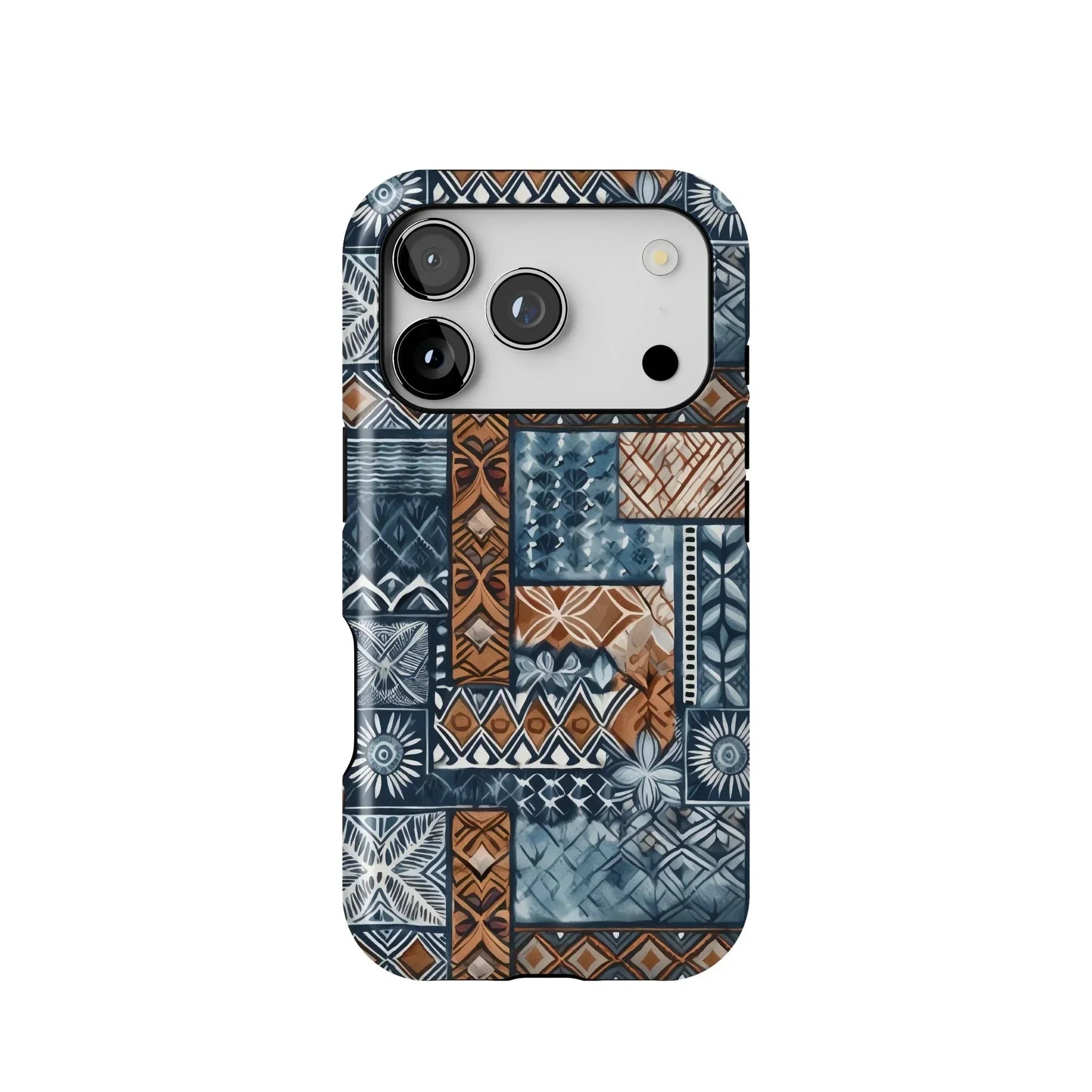 Pacific Islands Tapa Cloth Tough MagSafe iPhone Case - The Global Wanderer