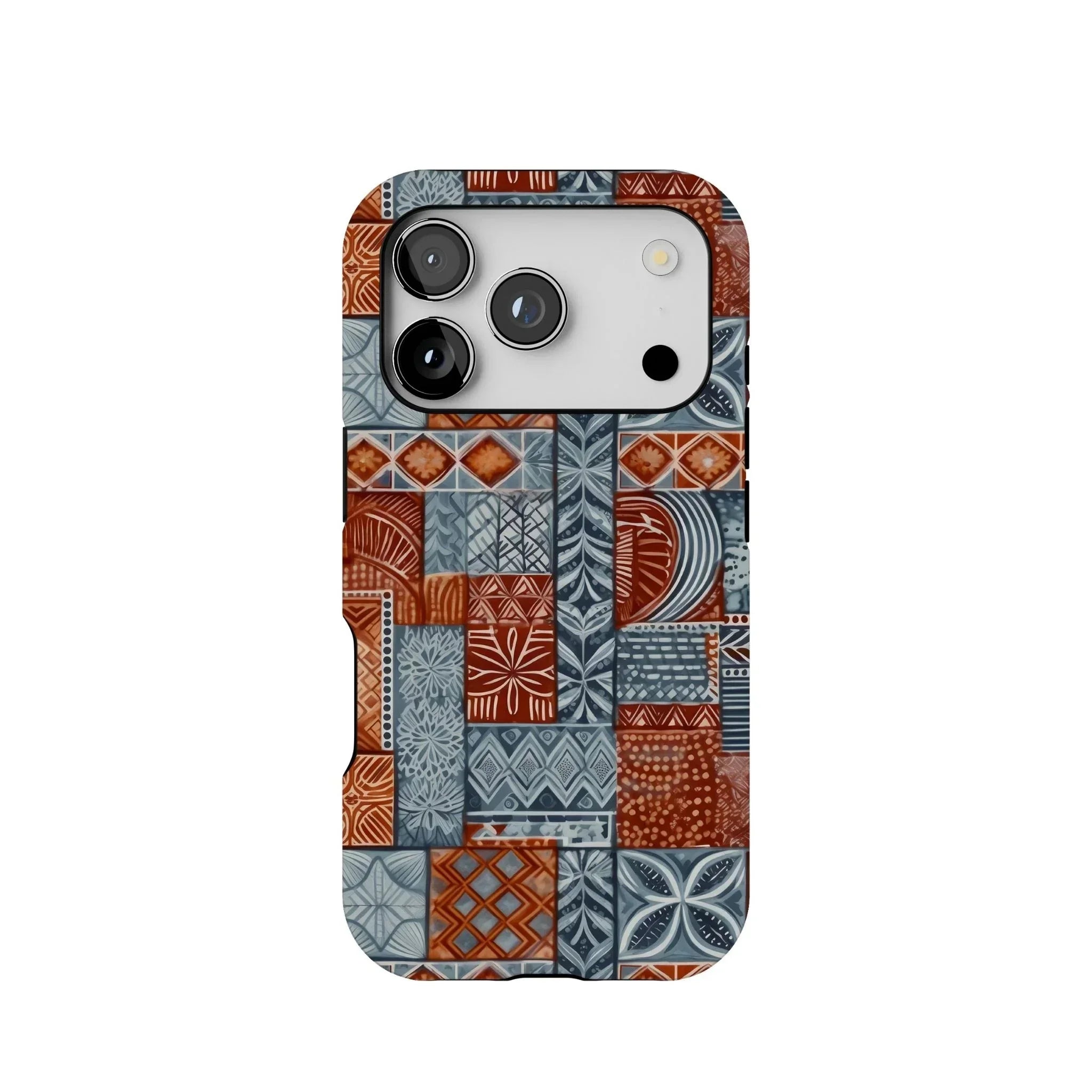 Pacific Islands Tapa Cloth Tough MagSafe iPhone Case - The Global Wanderer