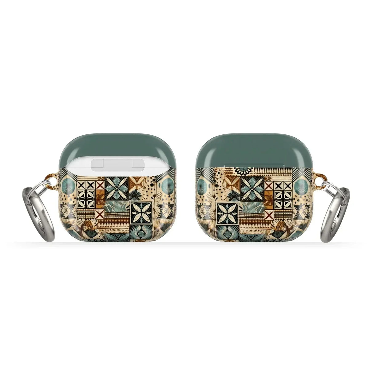 Palm Shadow Tapa Cloth AirPods 4 Case - The Global Wanderer
