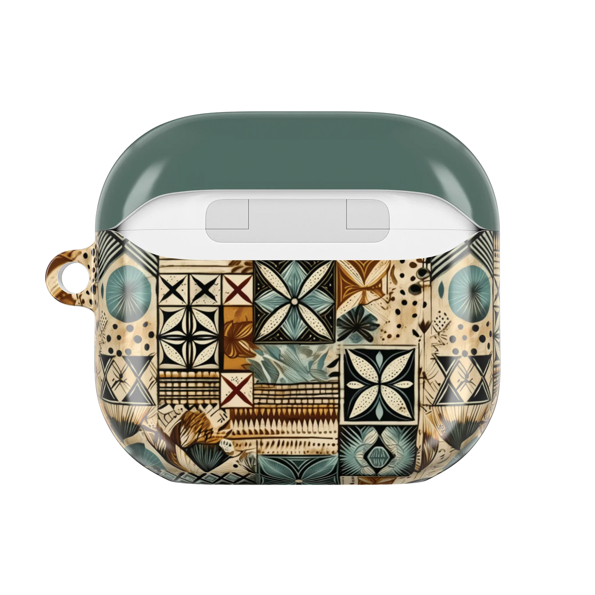 Palm Shadow Tapa Cloth AirPods 4 Case - The Global Wanderer