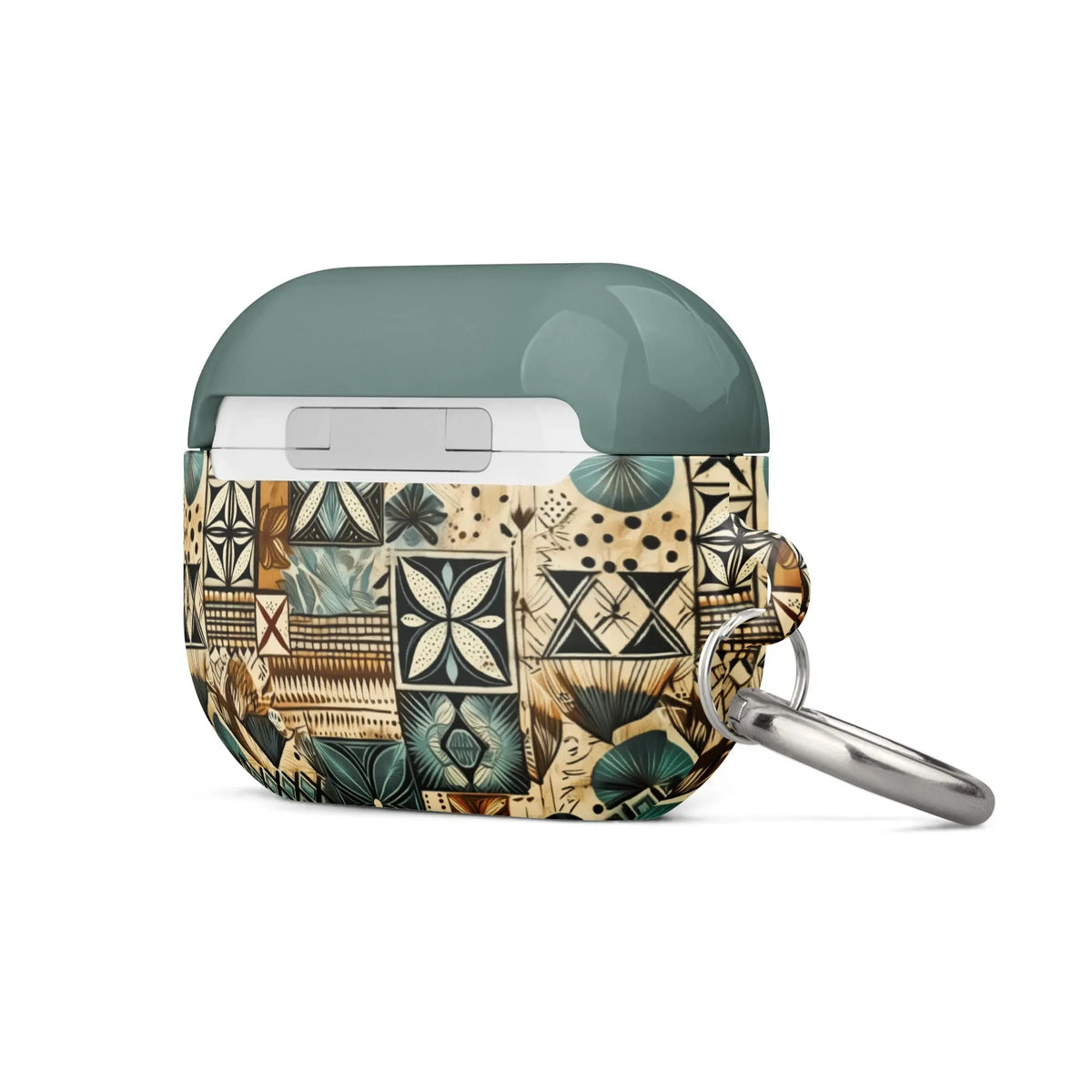 Palm Shadow Tapa Cloth AirPods Pro 2 Case - The Global Wanderer