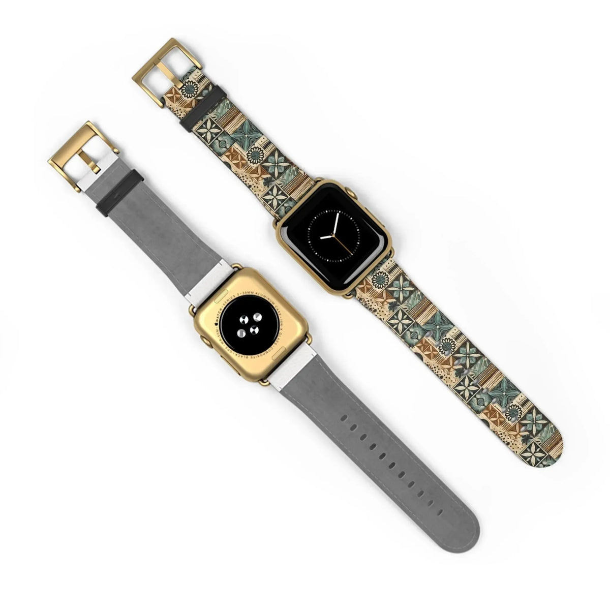 Palm Shadow Tapa Cloth Apple Watch Band - The Global Wanderer