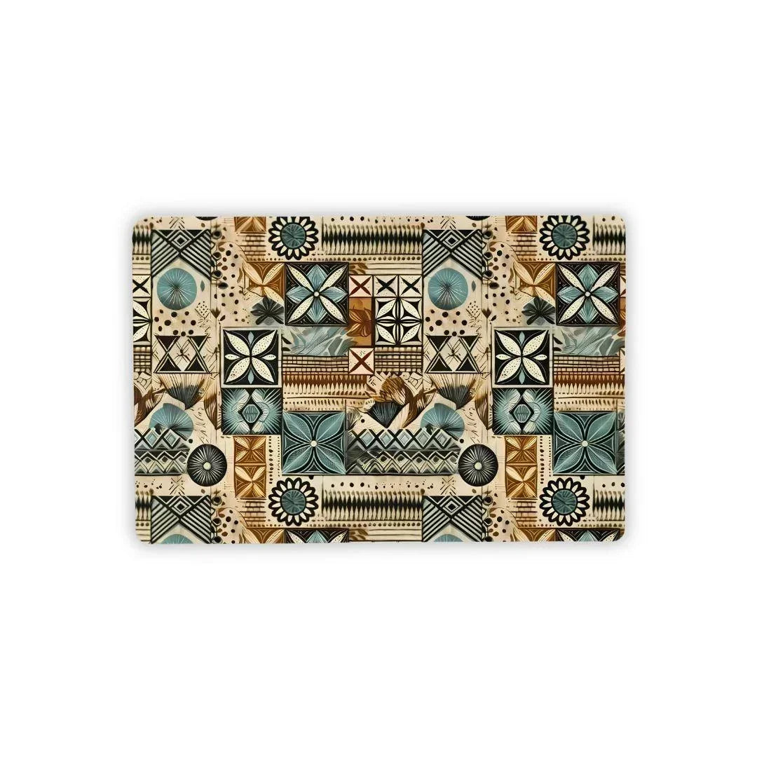 Palm Shadow Tapa Cloth Desk Mat - The Global Wanderer