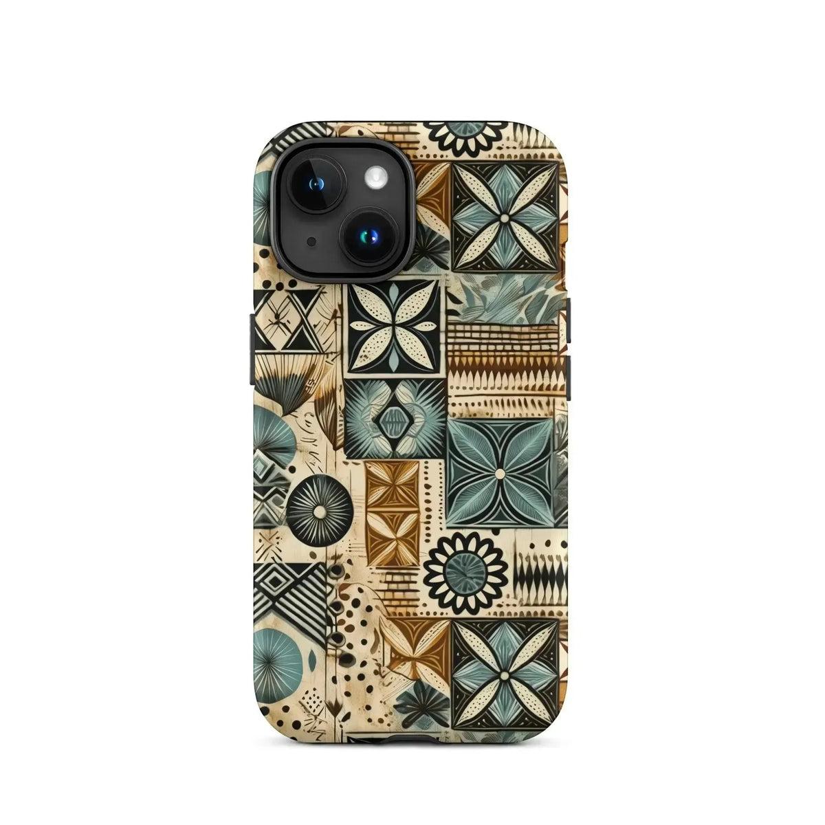 Palm Shadow Tapa Cloth iPhone Case - The Global Wanderer