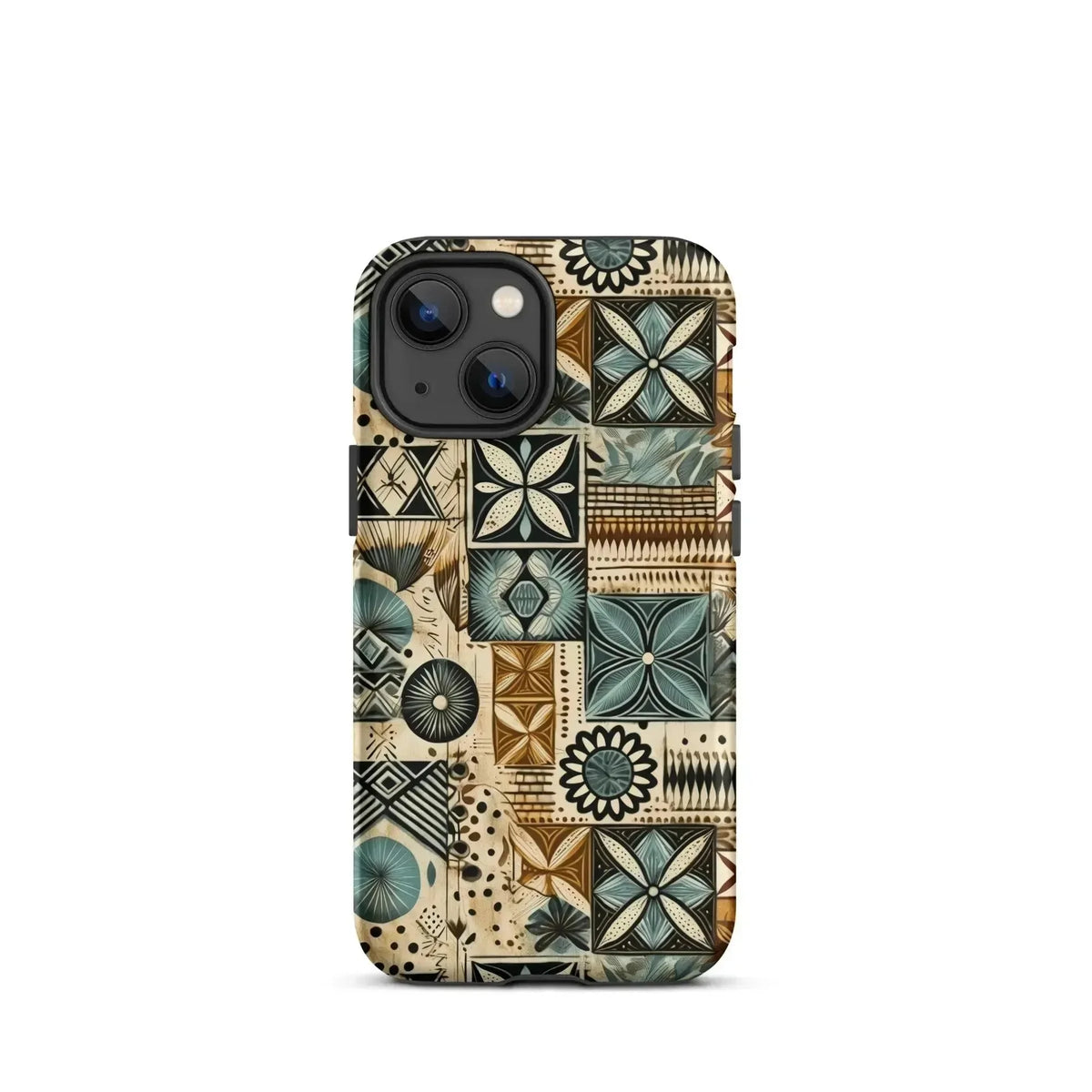 Palm Shadow Tapa Cloth iPhone Case - The Global Wanderer