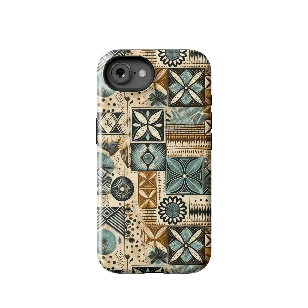 Palm Shadow Tapa Cloth iPhone Case - The Global Wanderer