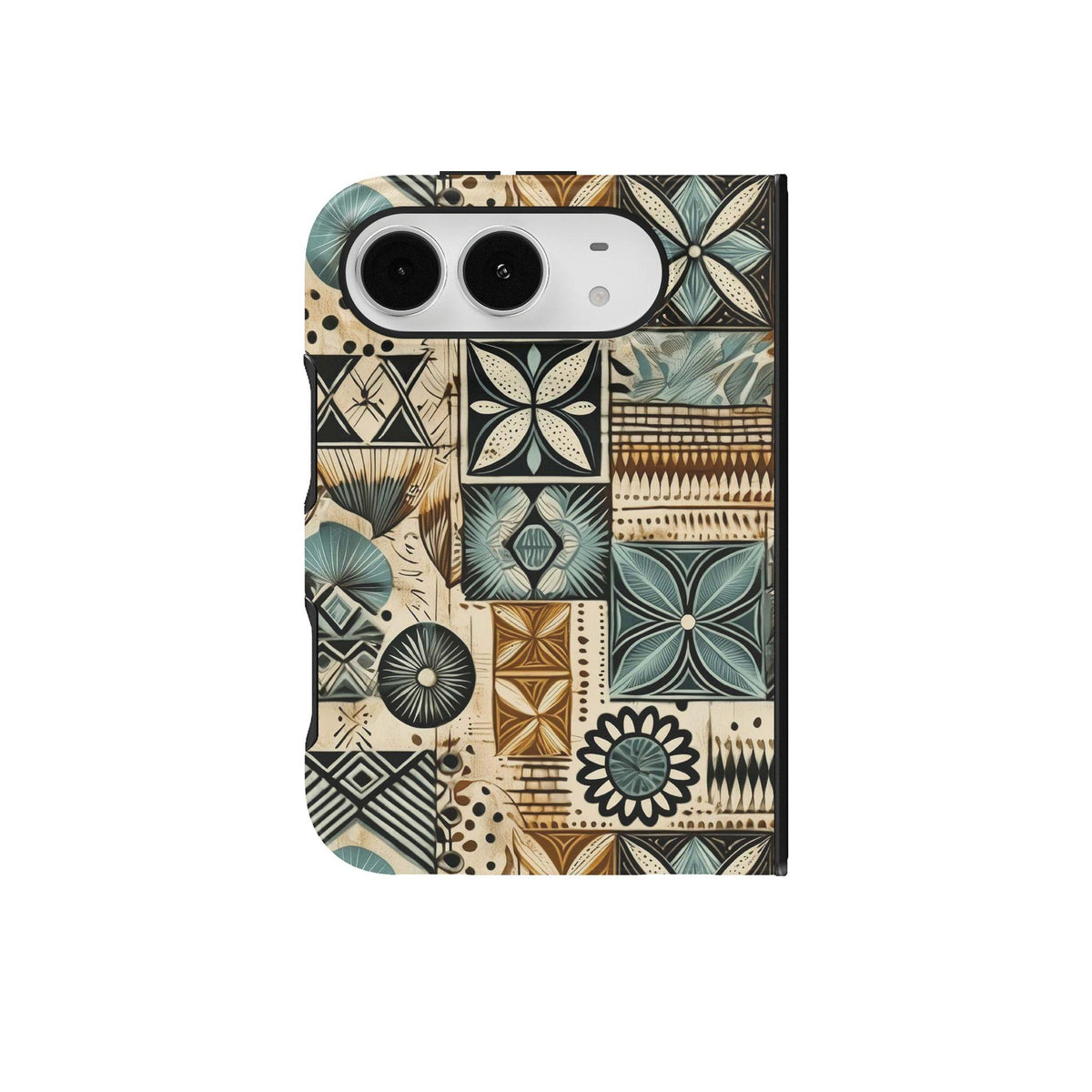 Palm Shadow Tapa Cloth iPhone Case - The Global Wanderer