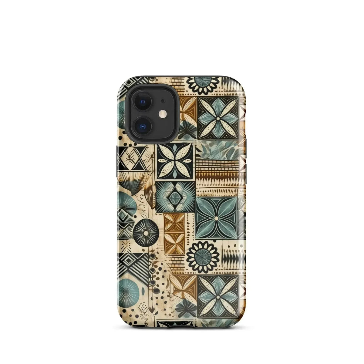 Palm Shadow Tapa Cloth iPhone Case - The Global Wanderer