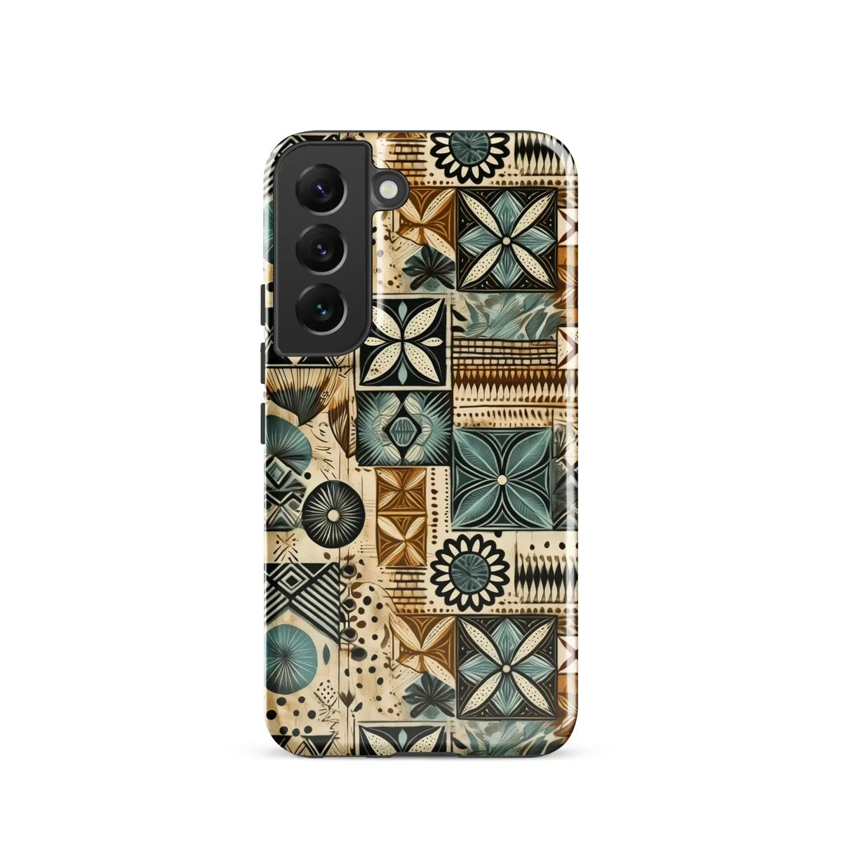 Palm Shadow Tapa Cloth Samsung Case - The Global Wanderer