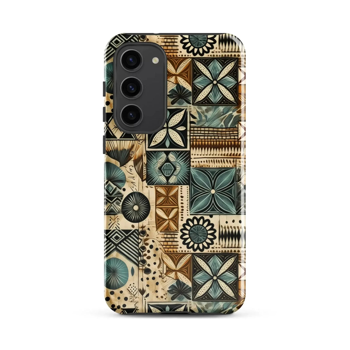 Palm Shadow Tapa Cloth Samsung Case - The Global Wanderer