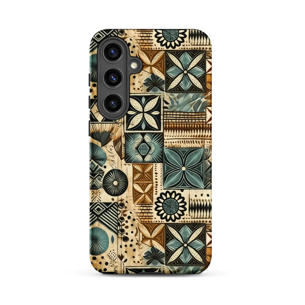 Palm Shadow Tapa Cloth Samsung Case - The Global Wanderer
