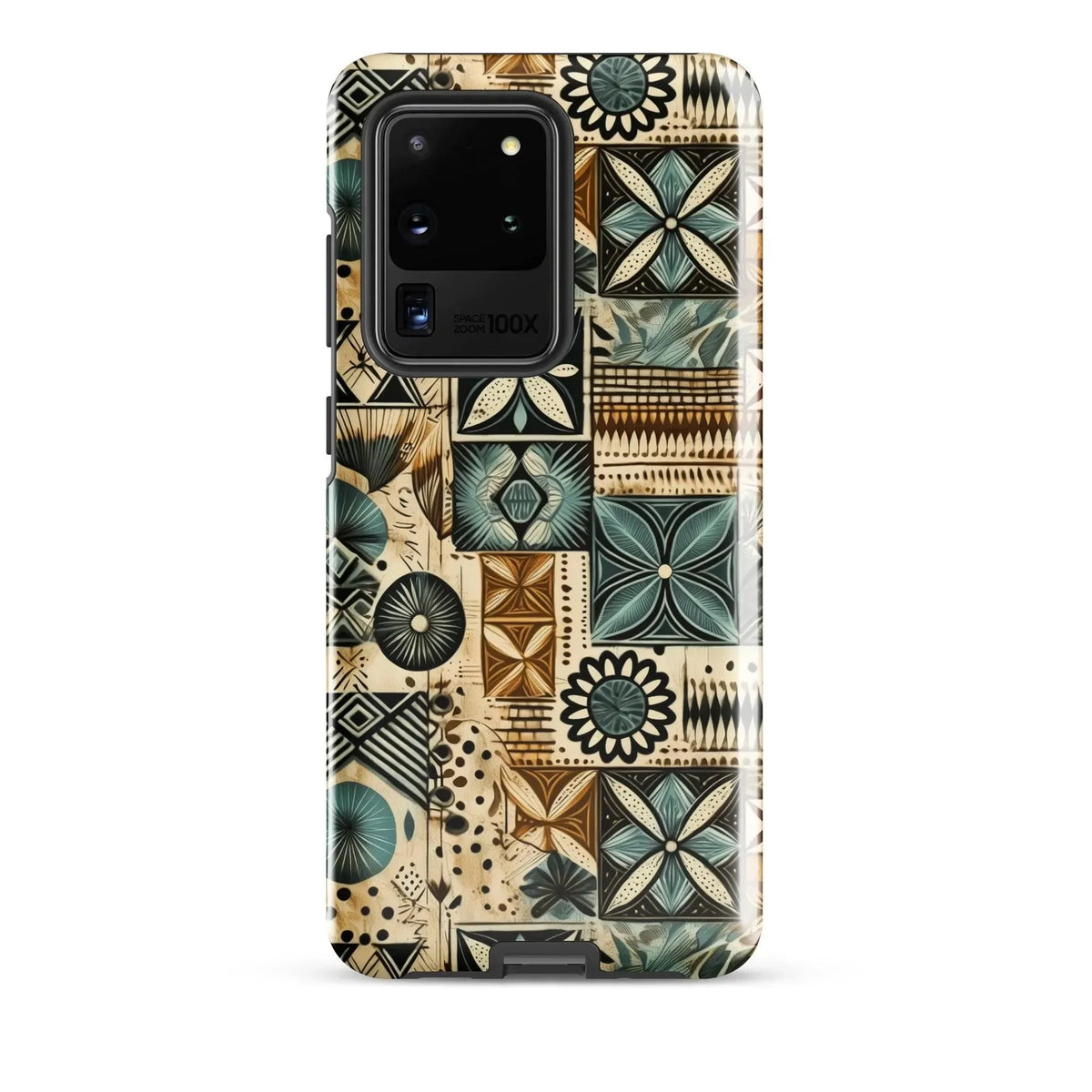 Palm Shadow Tapa Cloth Samsung Case - The Global Wanderer