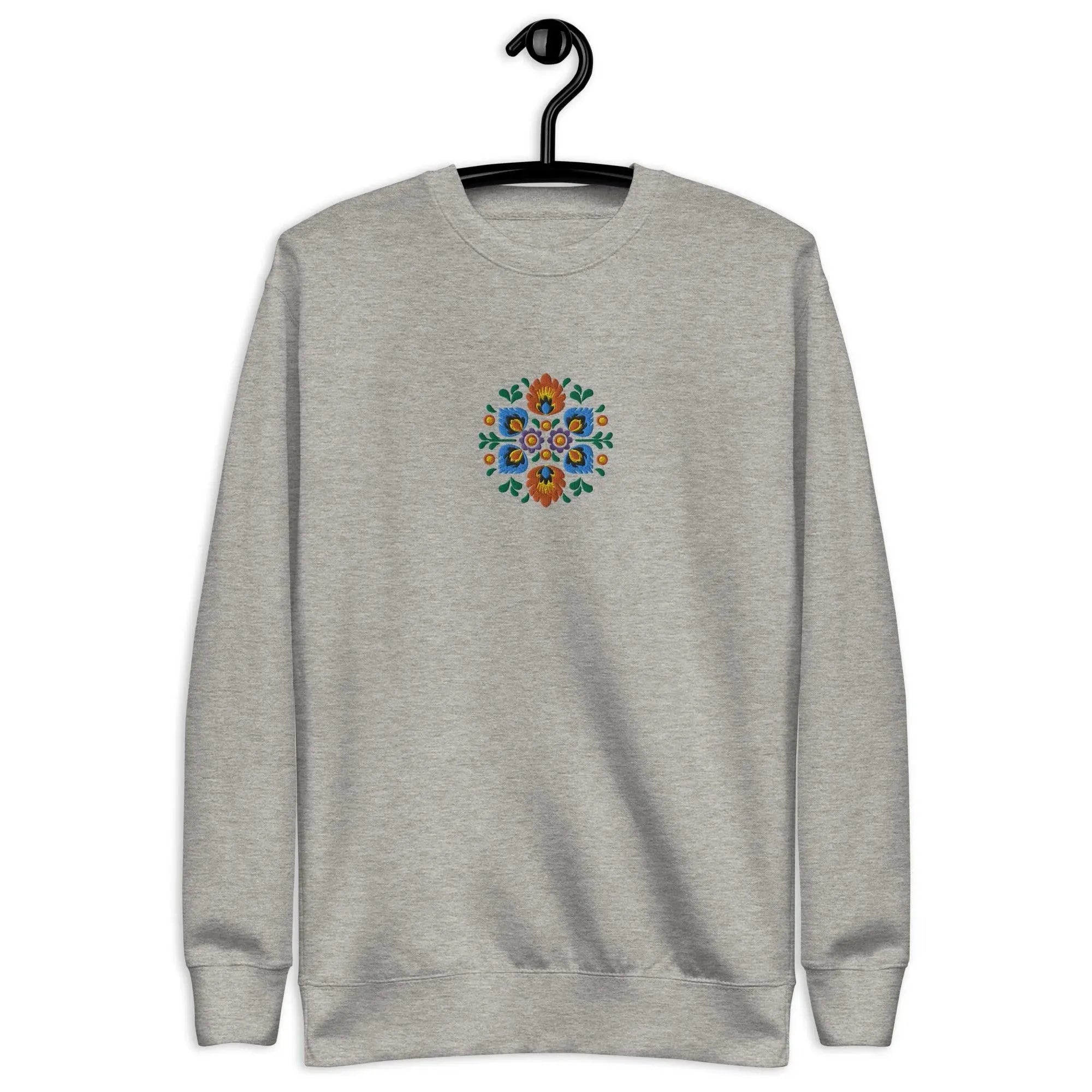 Polish Wycinanki Sweatshirt - Embroidered - The Global Wanderer