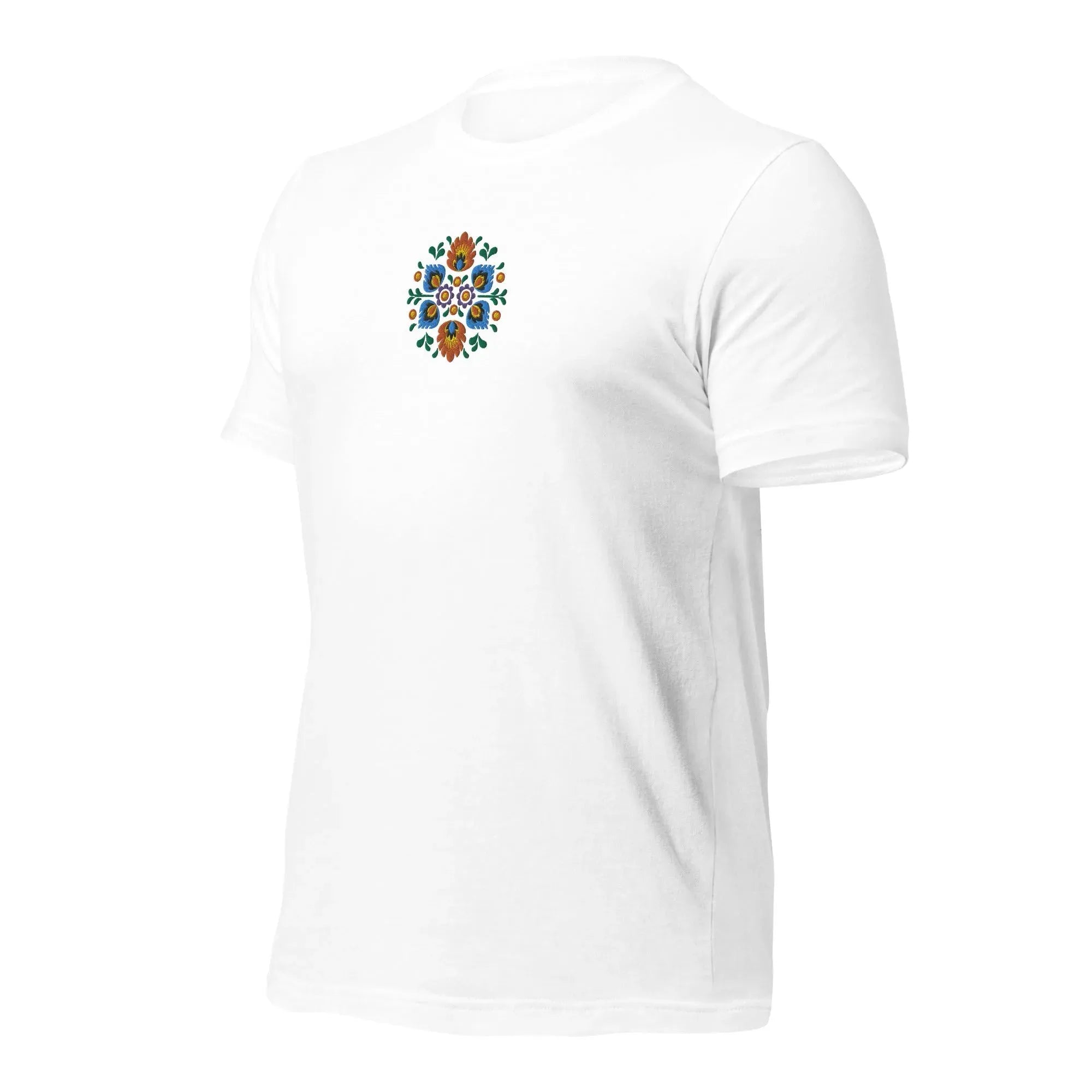 Polish Wycinanki Embroidered T-Shirt - The Global Wanderer
