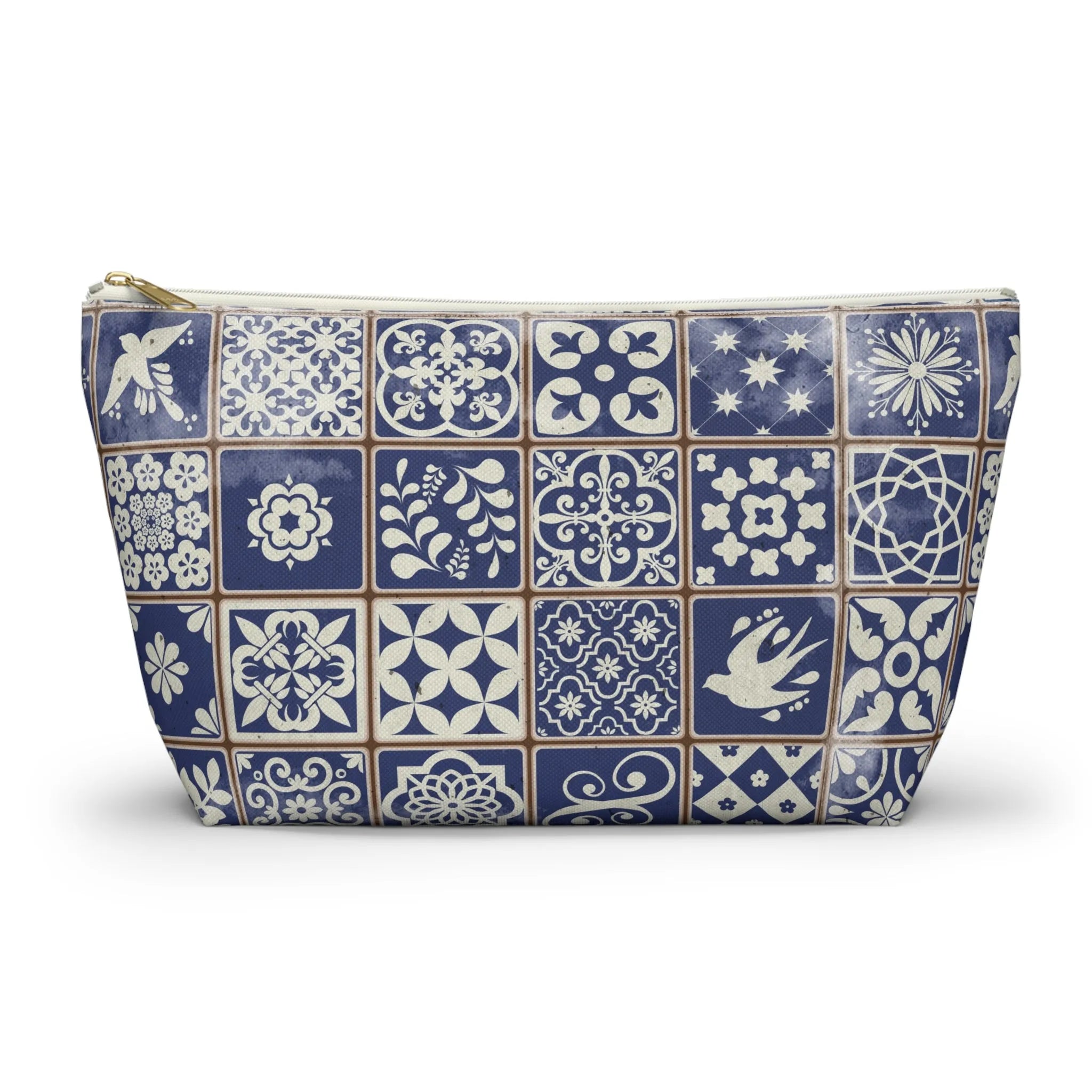 Portuguese Blue Azulejo Tile Pouch - The Global Wanderer