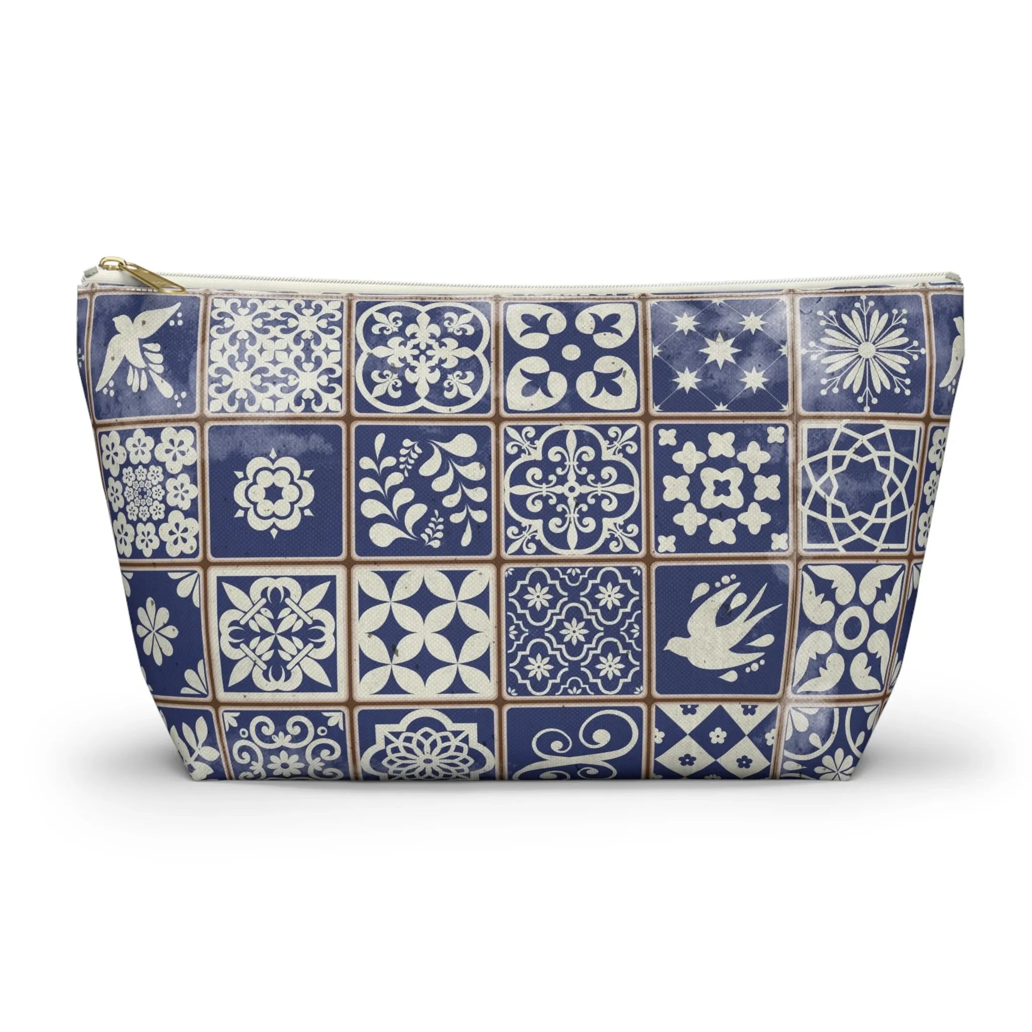 Portuguese Blue Azulejo Tile Pouch - The Global Wanderer