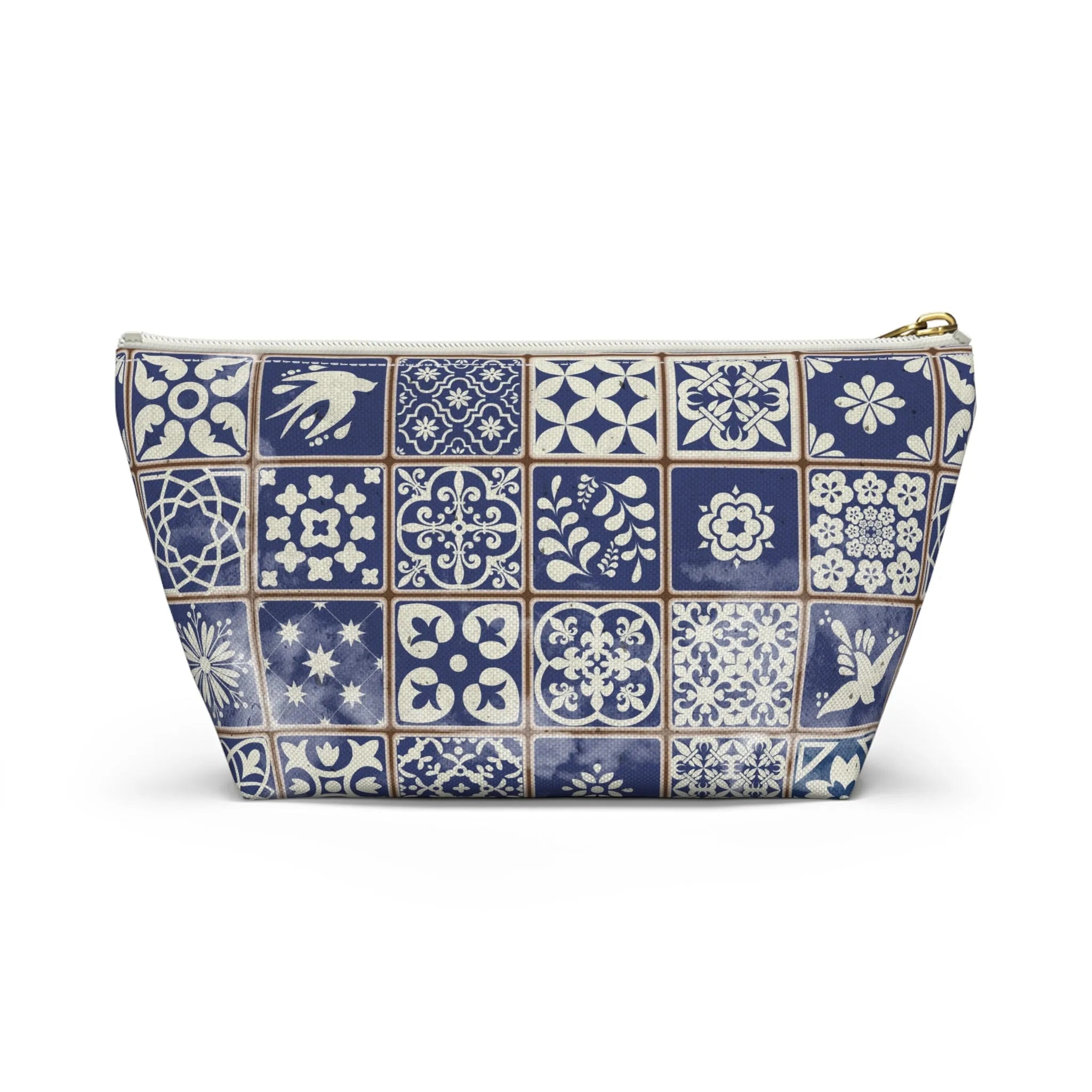 Portuguese Blue Azulejo Tile Pouch - The Global Wanderer