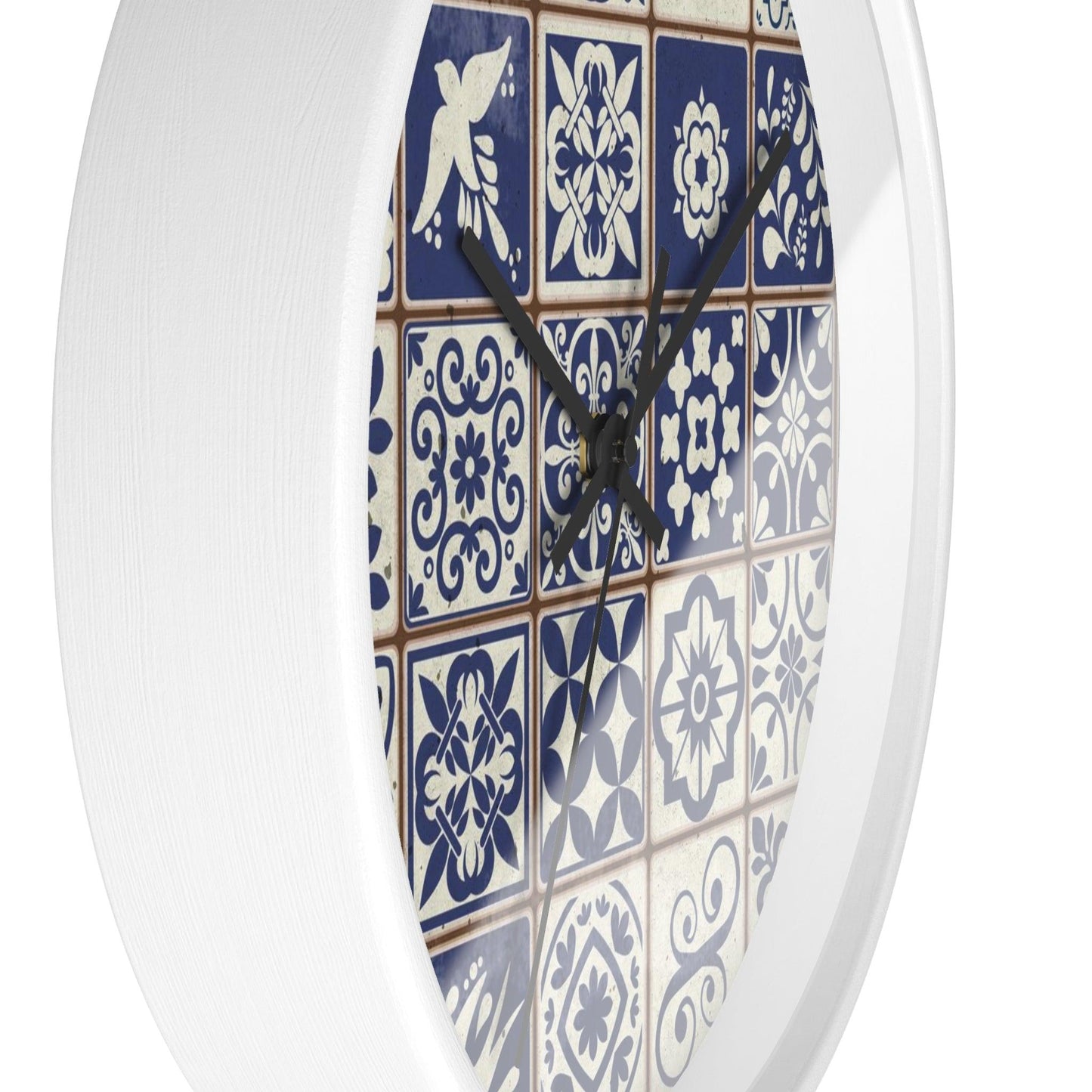 Portuguese Azulejo Tile Wall Clock - The Global Wanderer