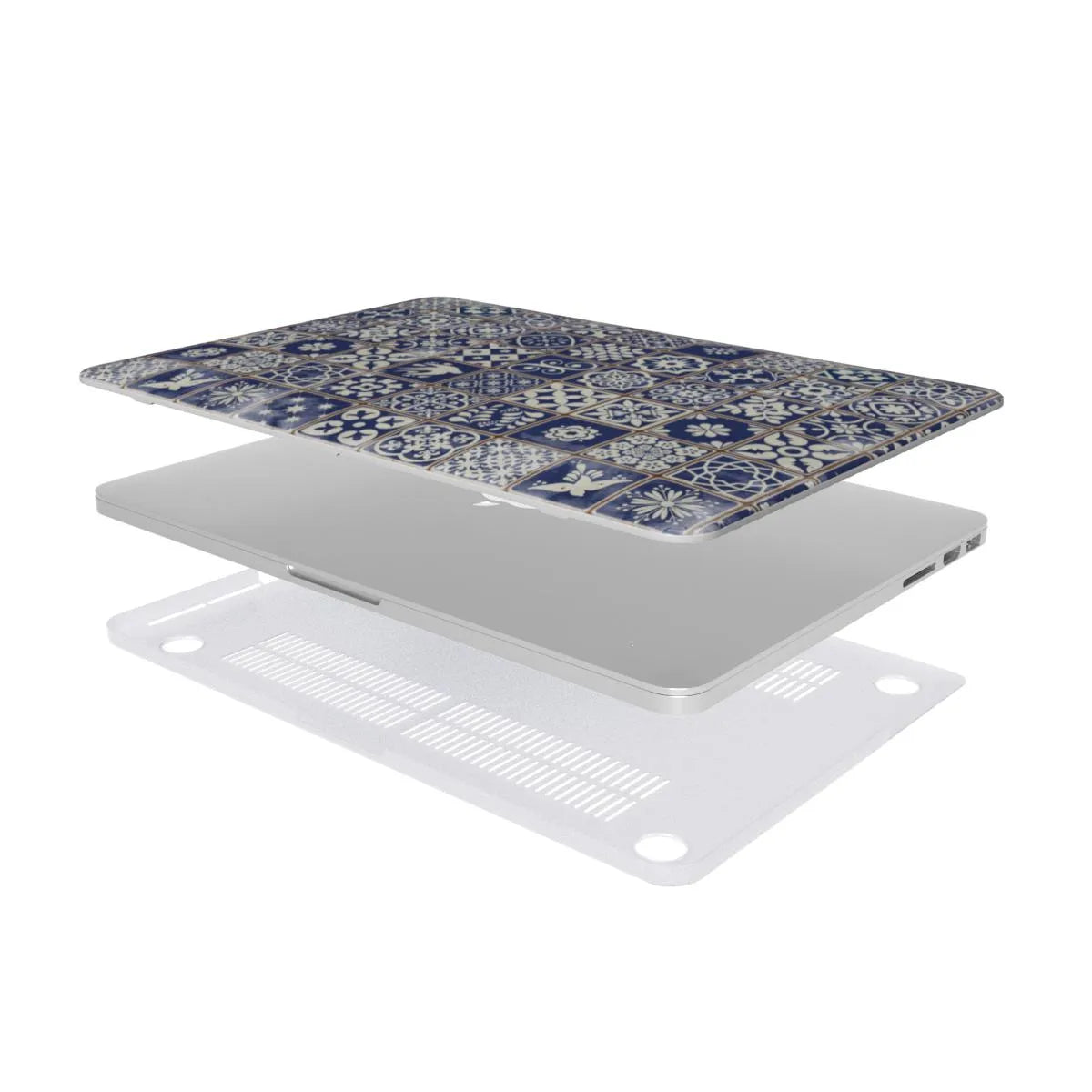 Portuguese Blue Azulejo Tile MacBook Case - The Global Wanderer