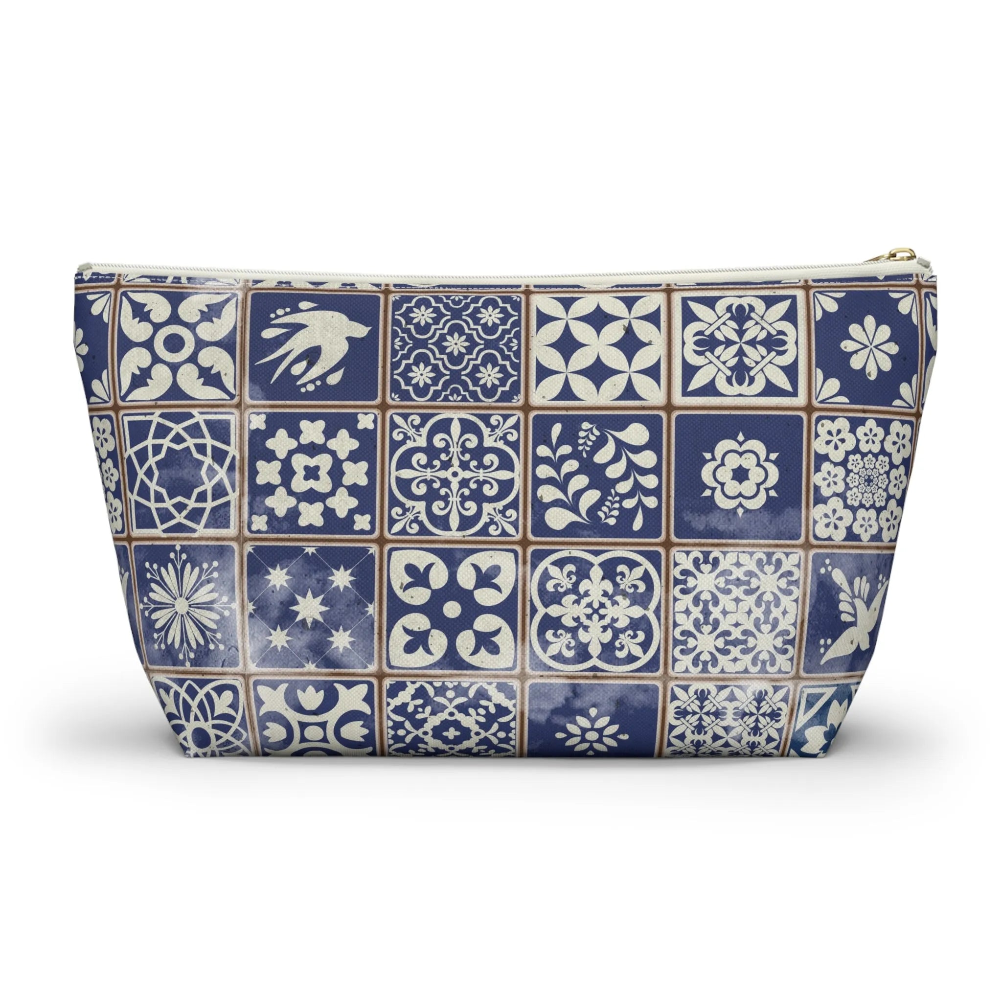 Portuguese Blue Azulejo Tile Pouch - The Global Wanderer