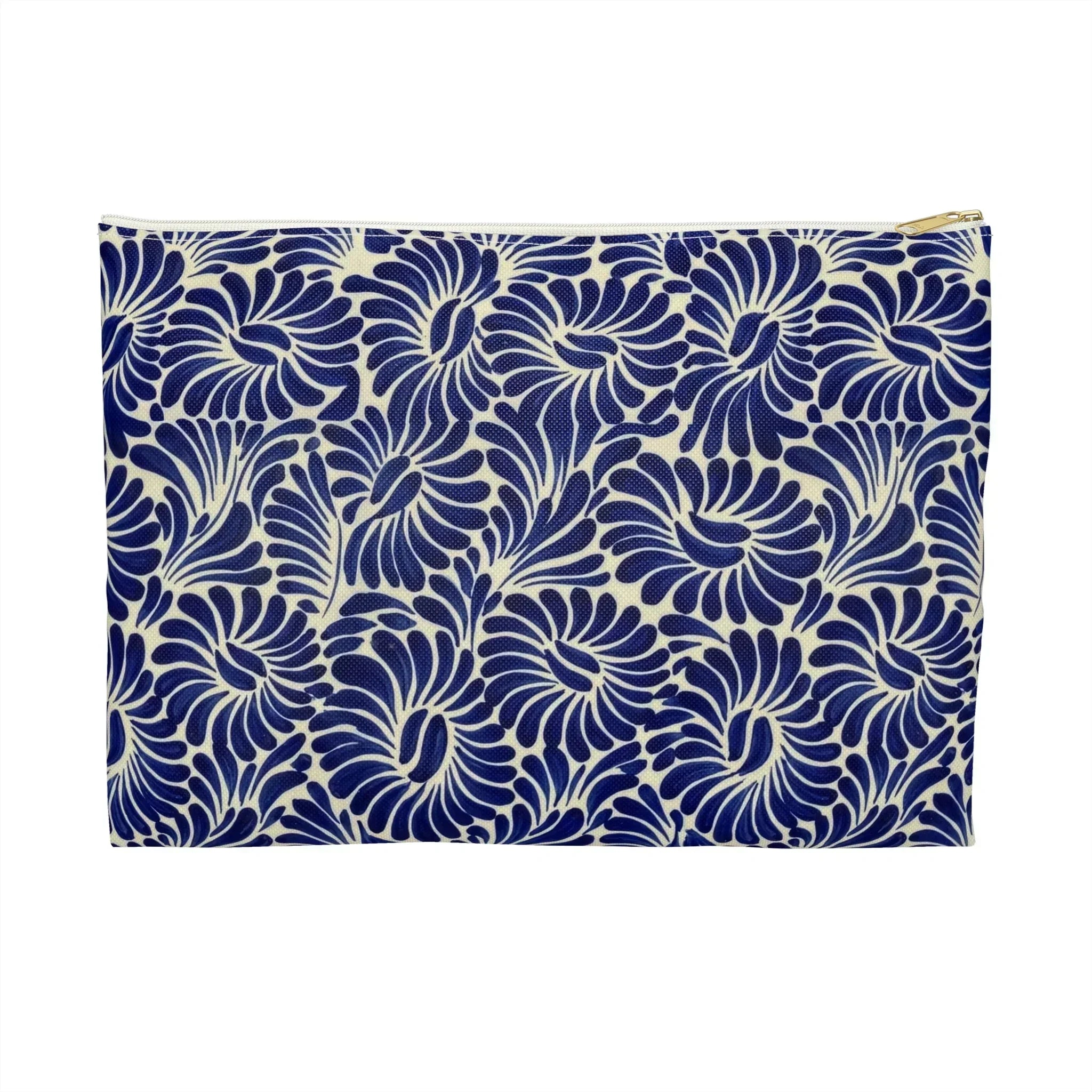 Puebla Talavera Tile Flat Pouch - The Global Wanderer