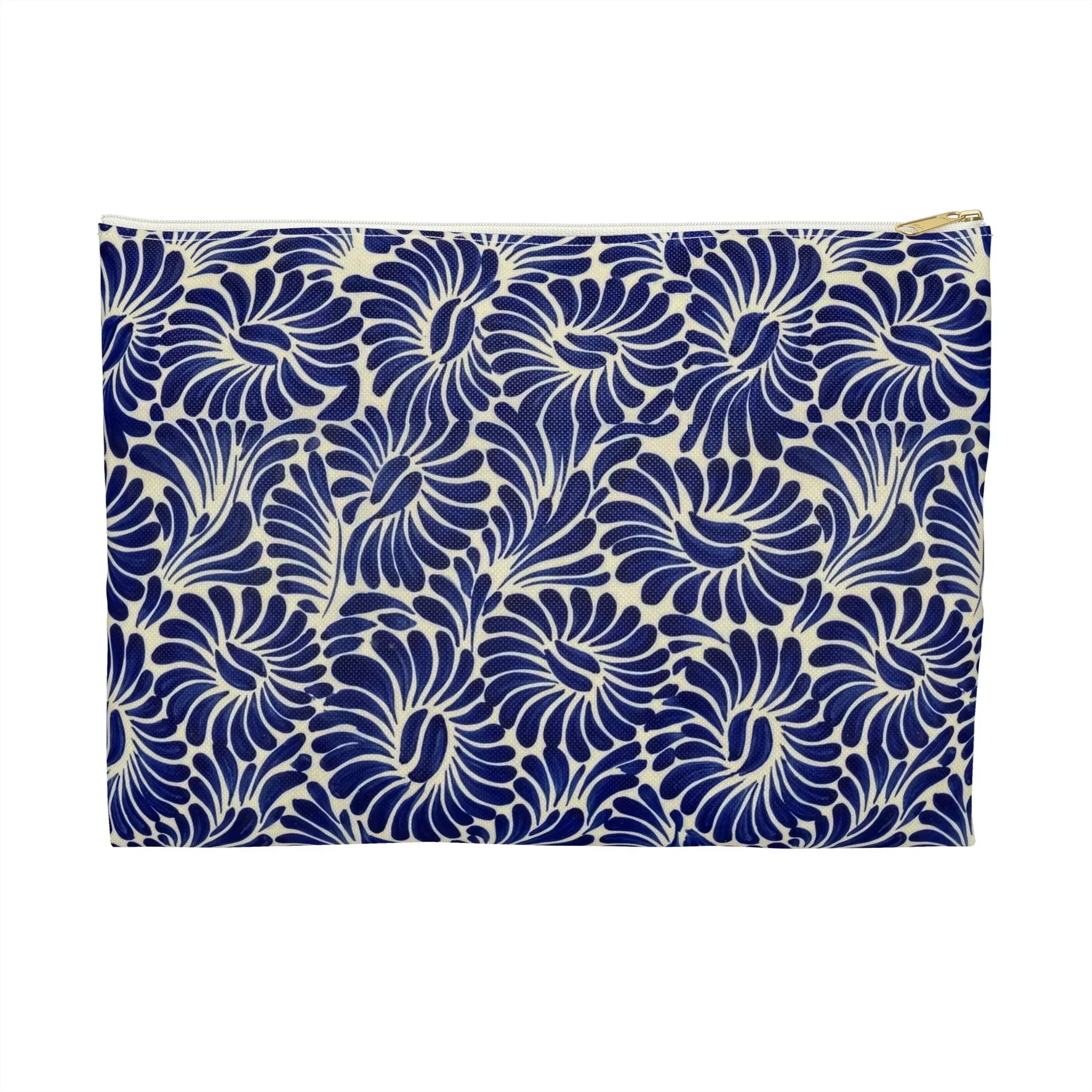 Puebla Talavera Tile Flat Pouch - The Global Wanderer
