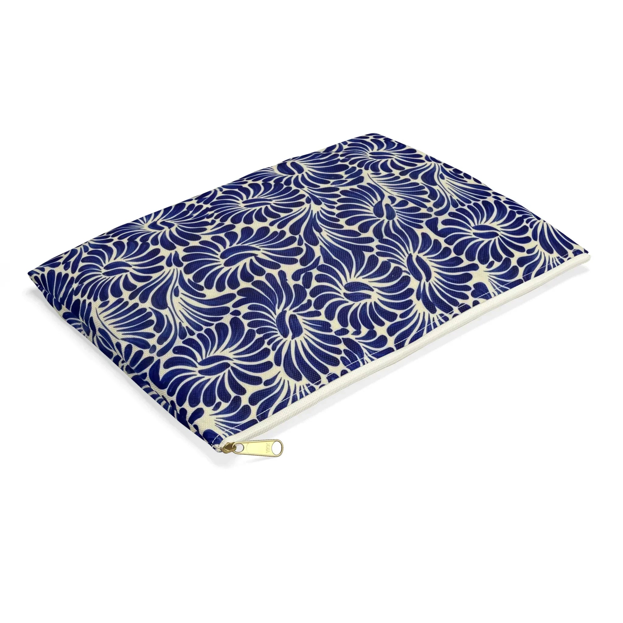 Puebla Talavera Tile Flat Pouch - The Global Wanderer