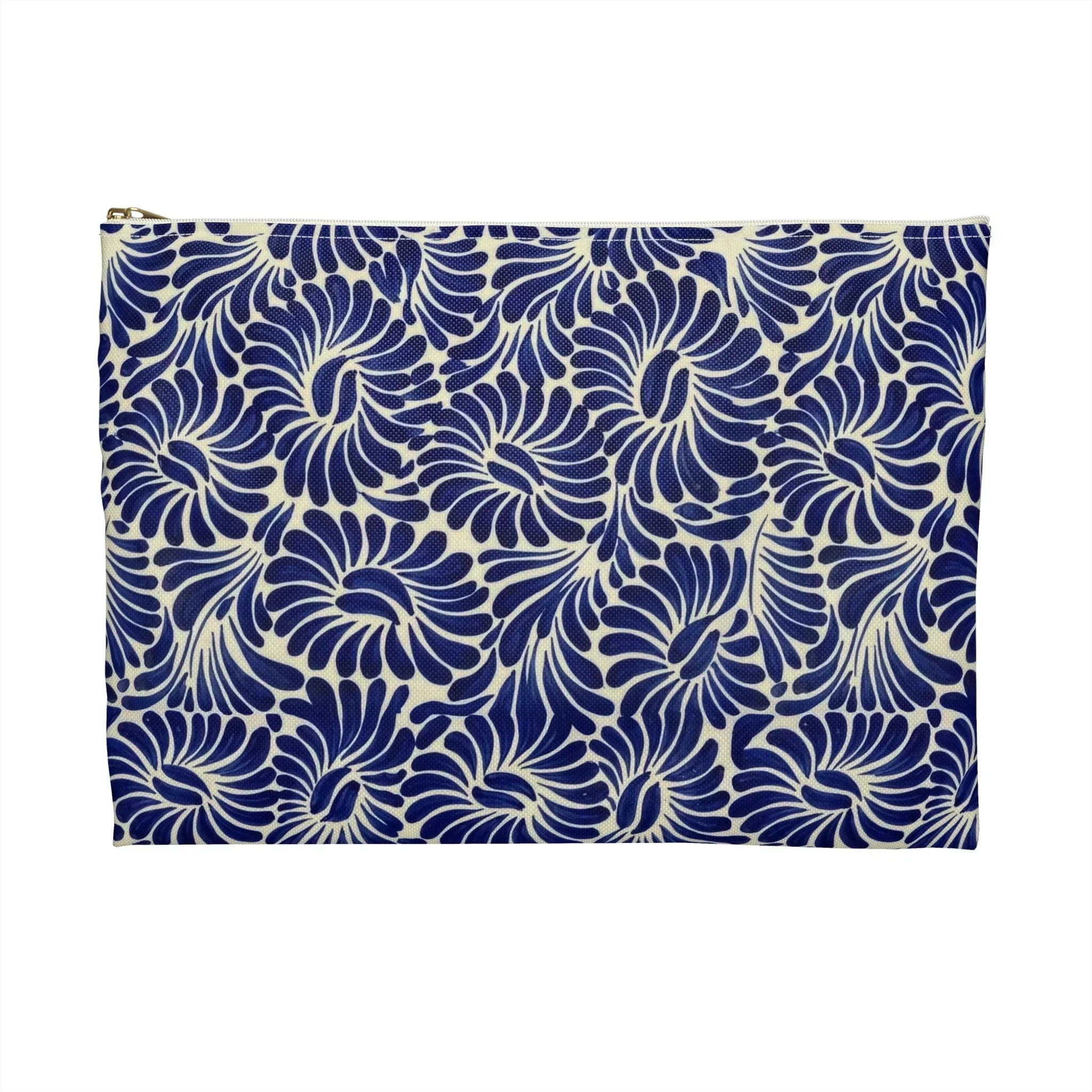 Puebla Talavera Tile Flat Pouch - The Global Wanderer