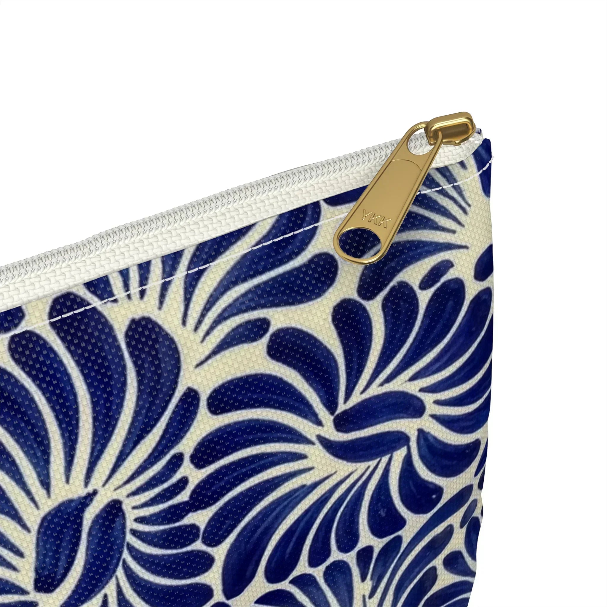 Puebla Talavera Tile Flat Pouch - The Global Wanderer