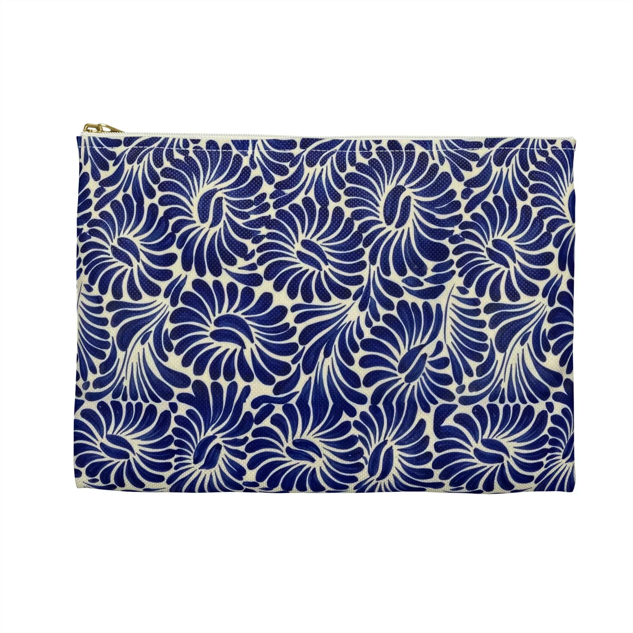 Puebla Talavera Tile Flat Pouch - The Global Wanderer