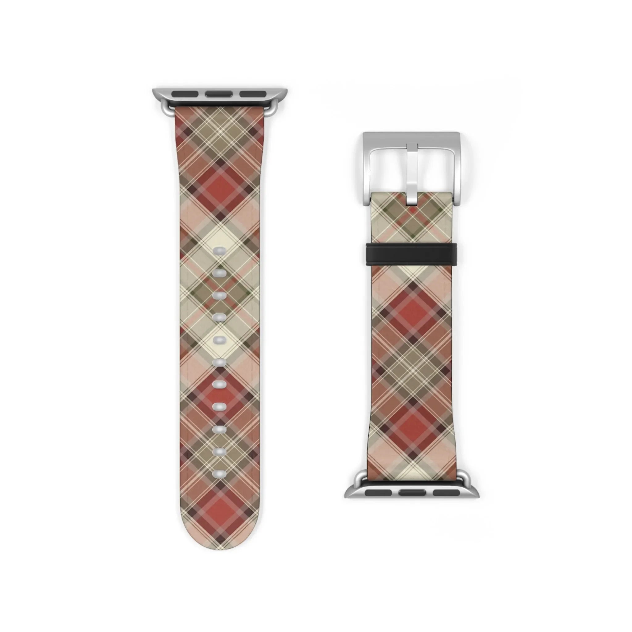 Red Scottish Plaid Watch Band - The Global Wanderer
