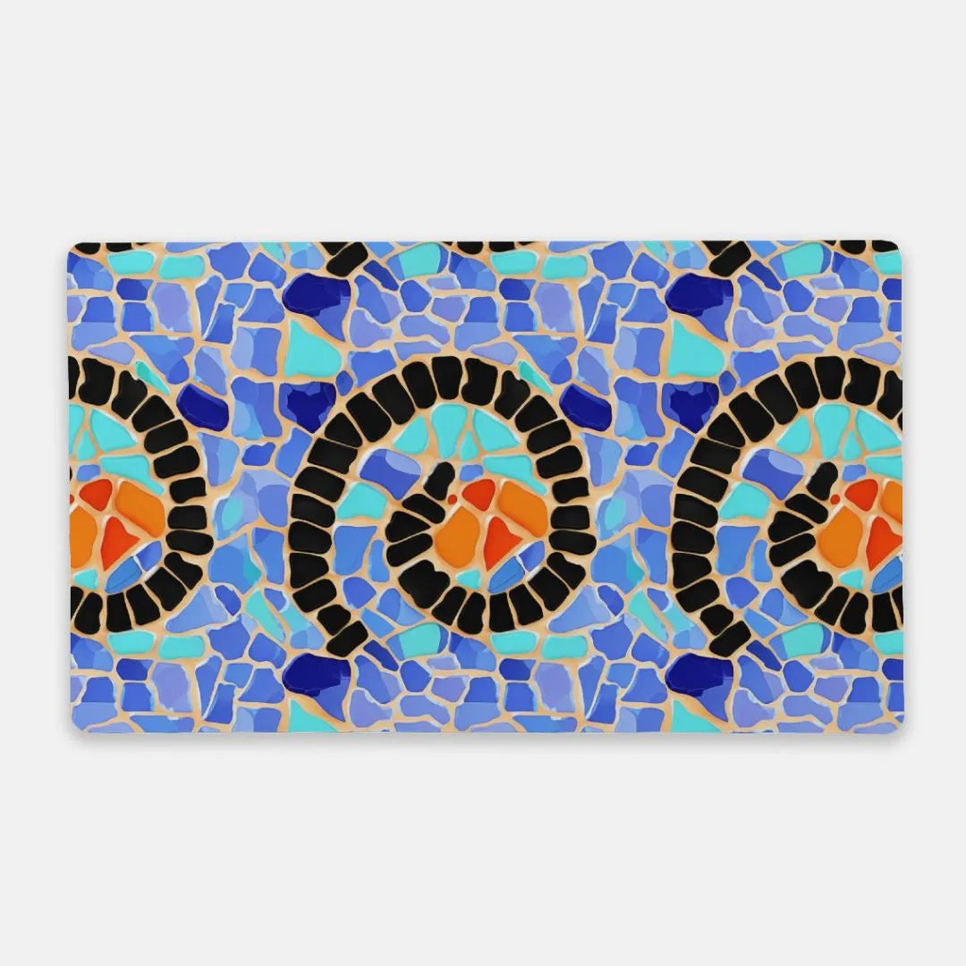 Reus Twirl Mosaic Desk Mat - The Global Wanderer