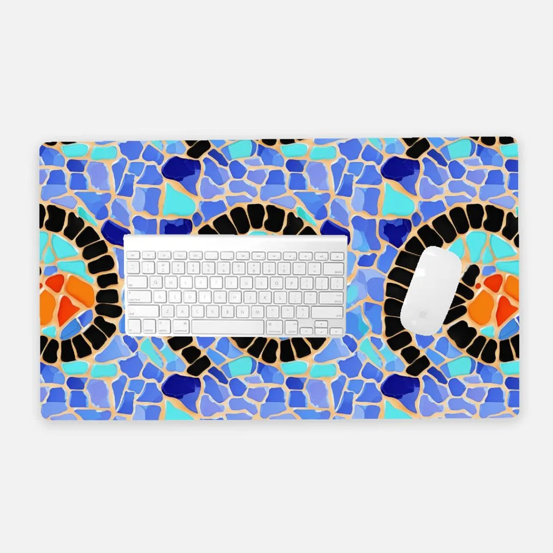 Reus Twirl Mosaic Desk Mat - The Global Wanderer