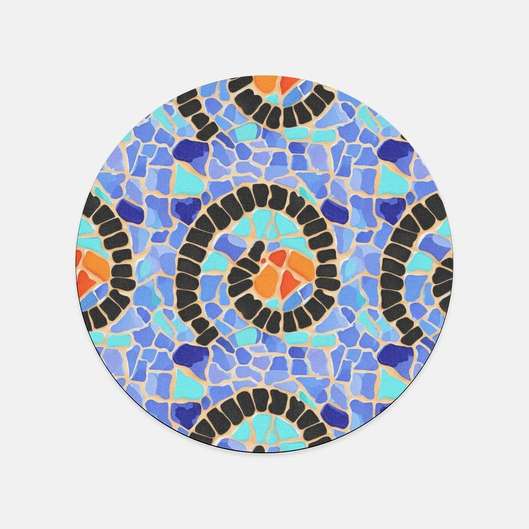 Reus Twirl Mosaic Mouse Pad - The Global Wanderer