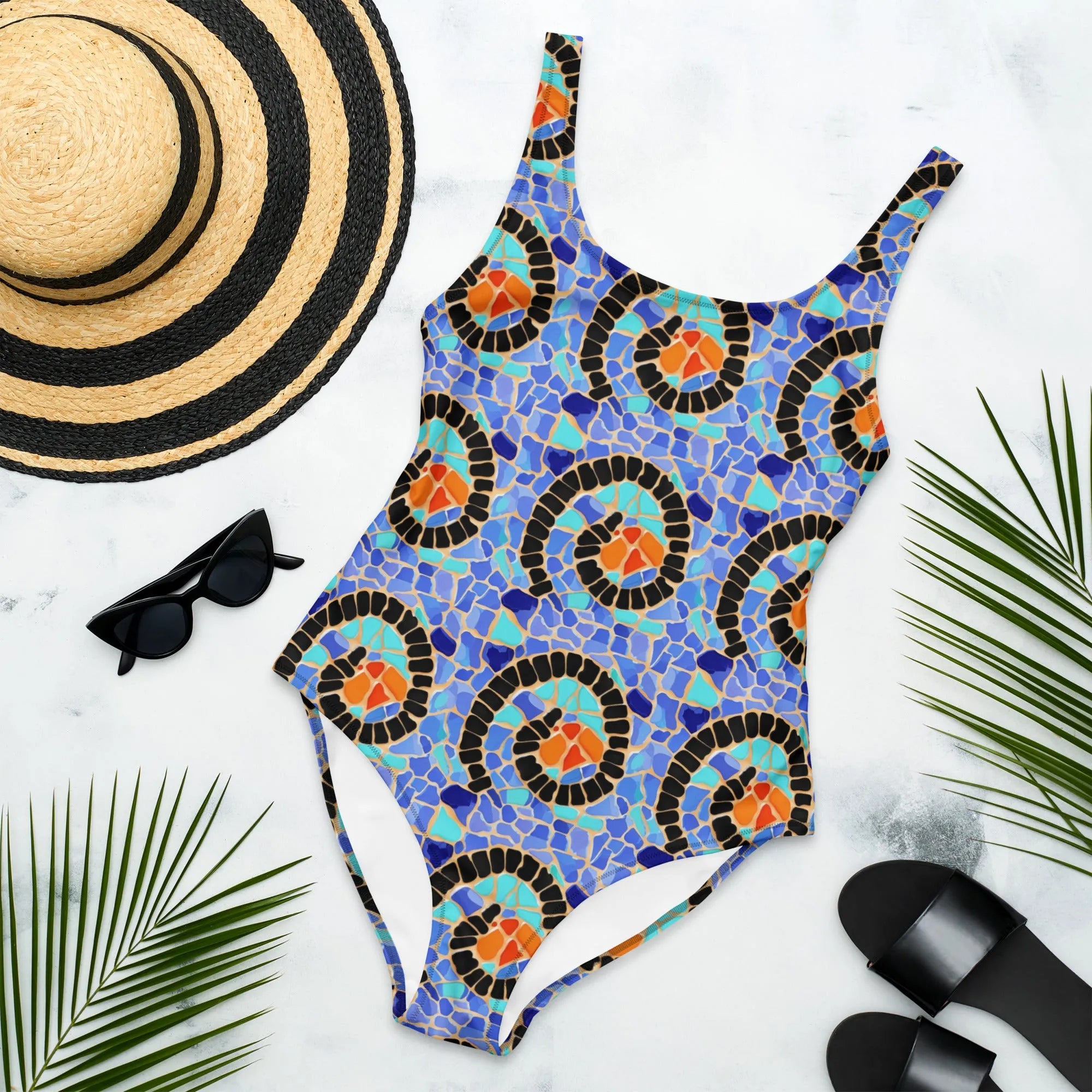 Reus Twirl Mosaic One-Piece Swimsuit - The Global Wanderer