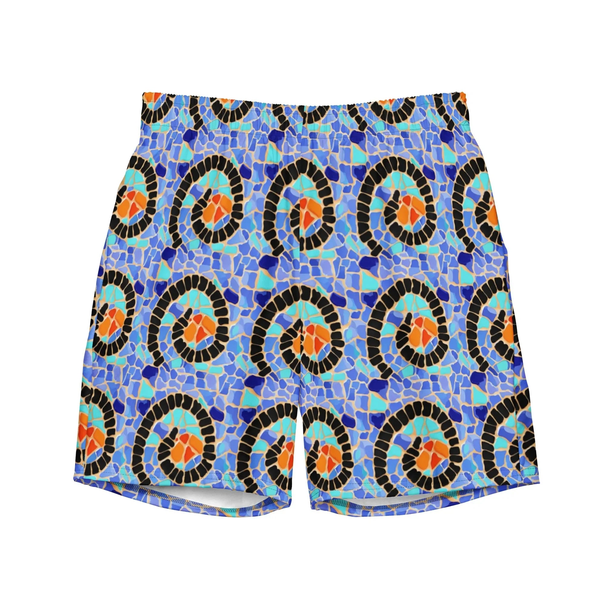 Reus Twirl Mosaic Recycled Swim Trunks - The Global Wanderer