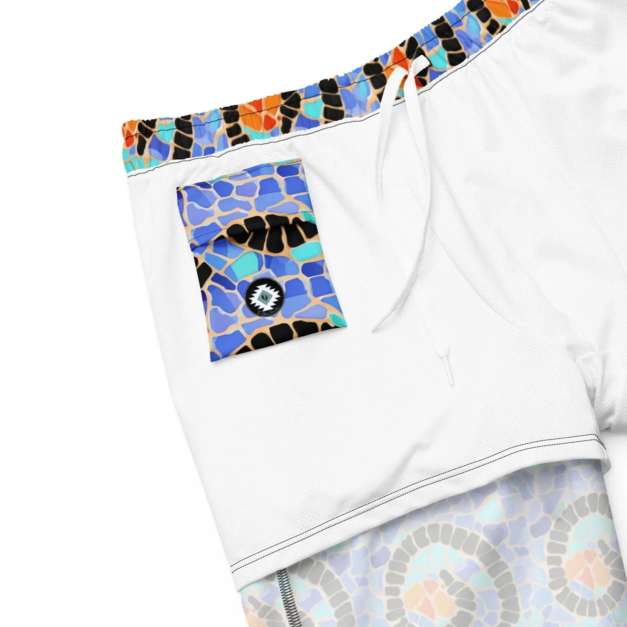 Reus Twirl Mosaic Recycled Swim Trunks - The Global Wanderer