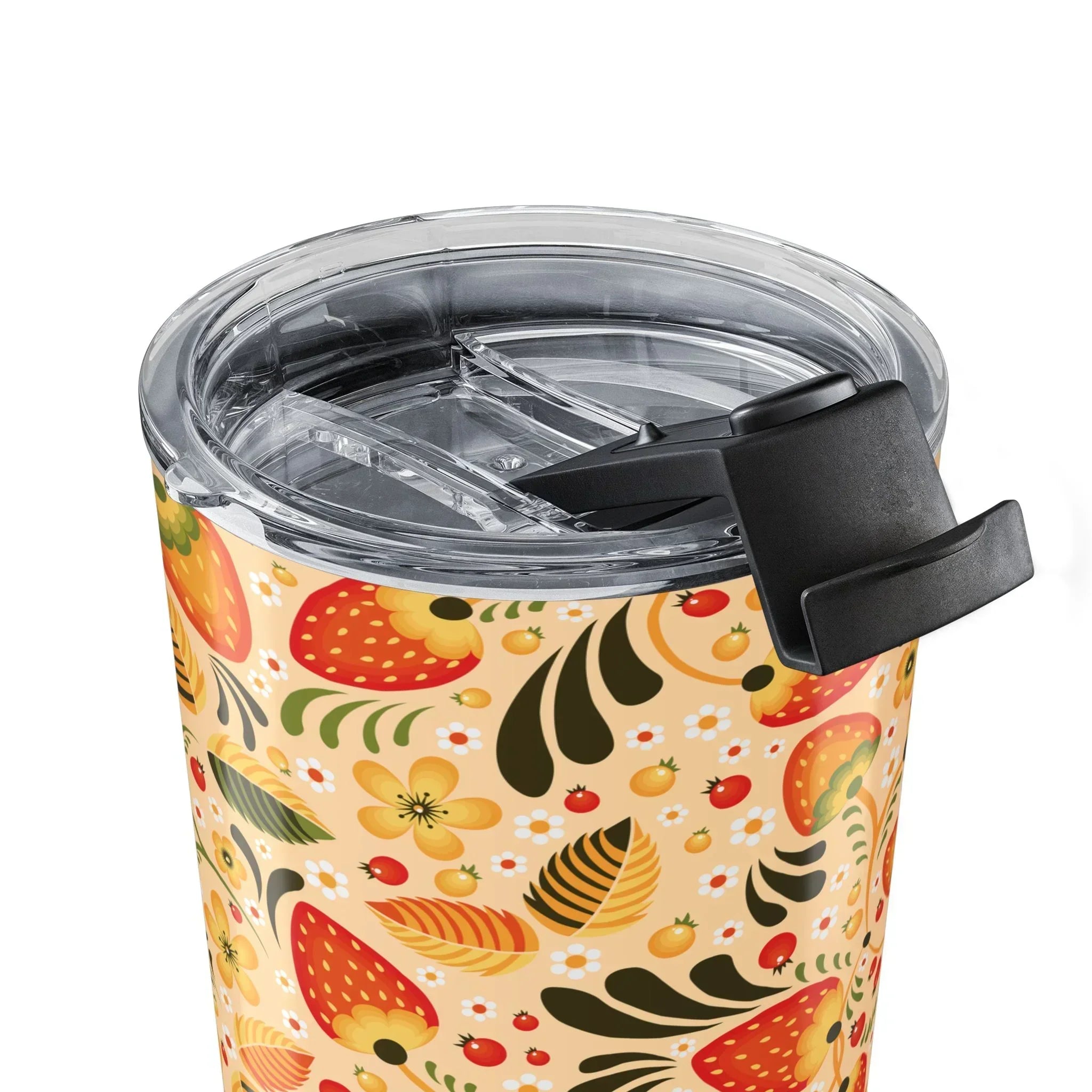 Russian Beige Khokhloma Tumbler - The Global Wanderer