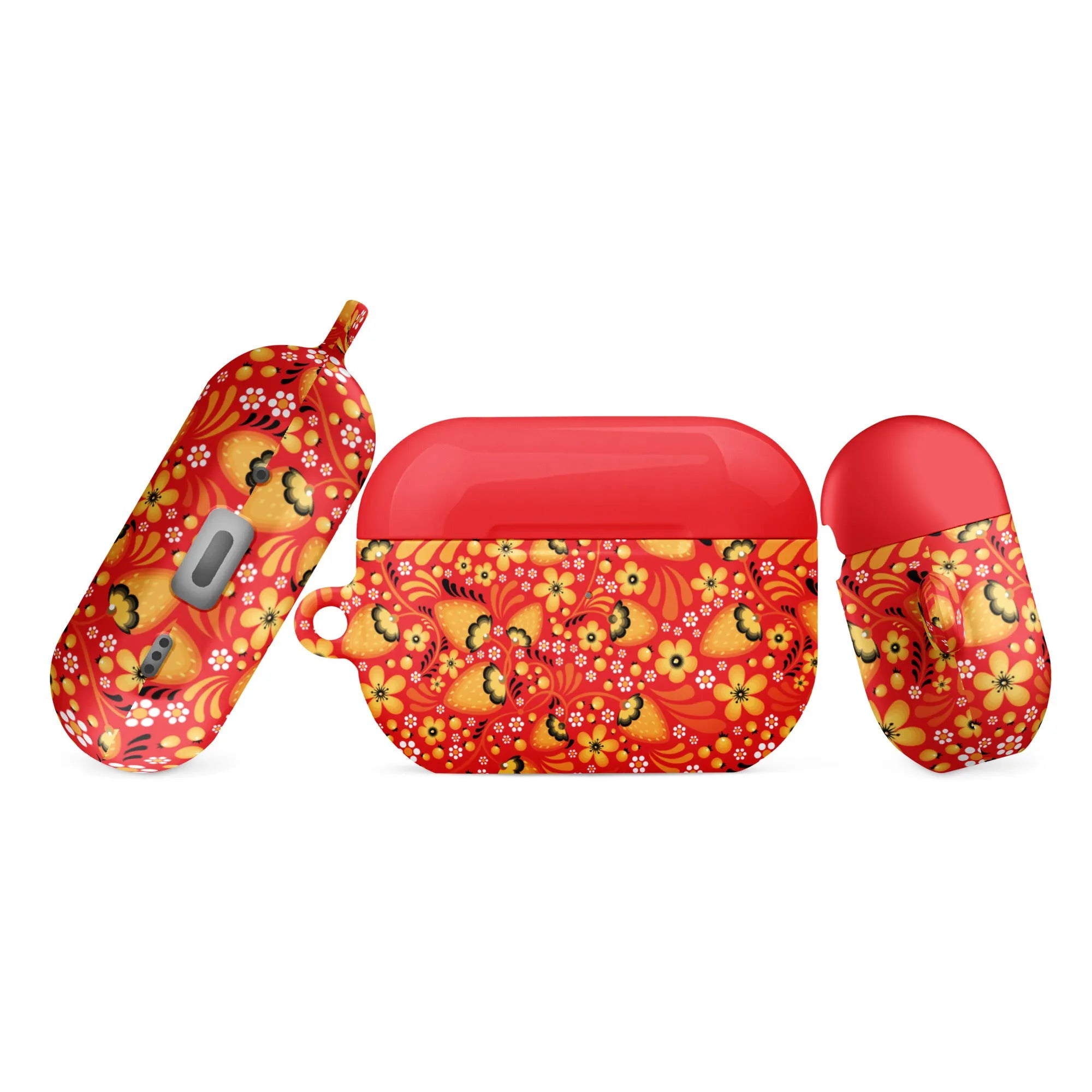 Russian Red Khokhloma AirPod Pro 2 Case - The Global Wanderer
