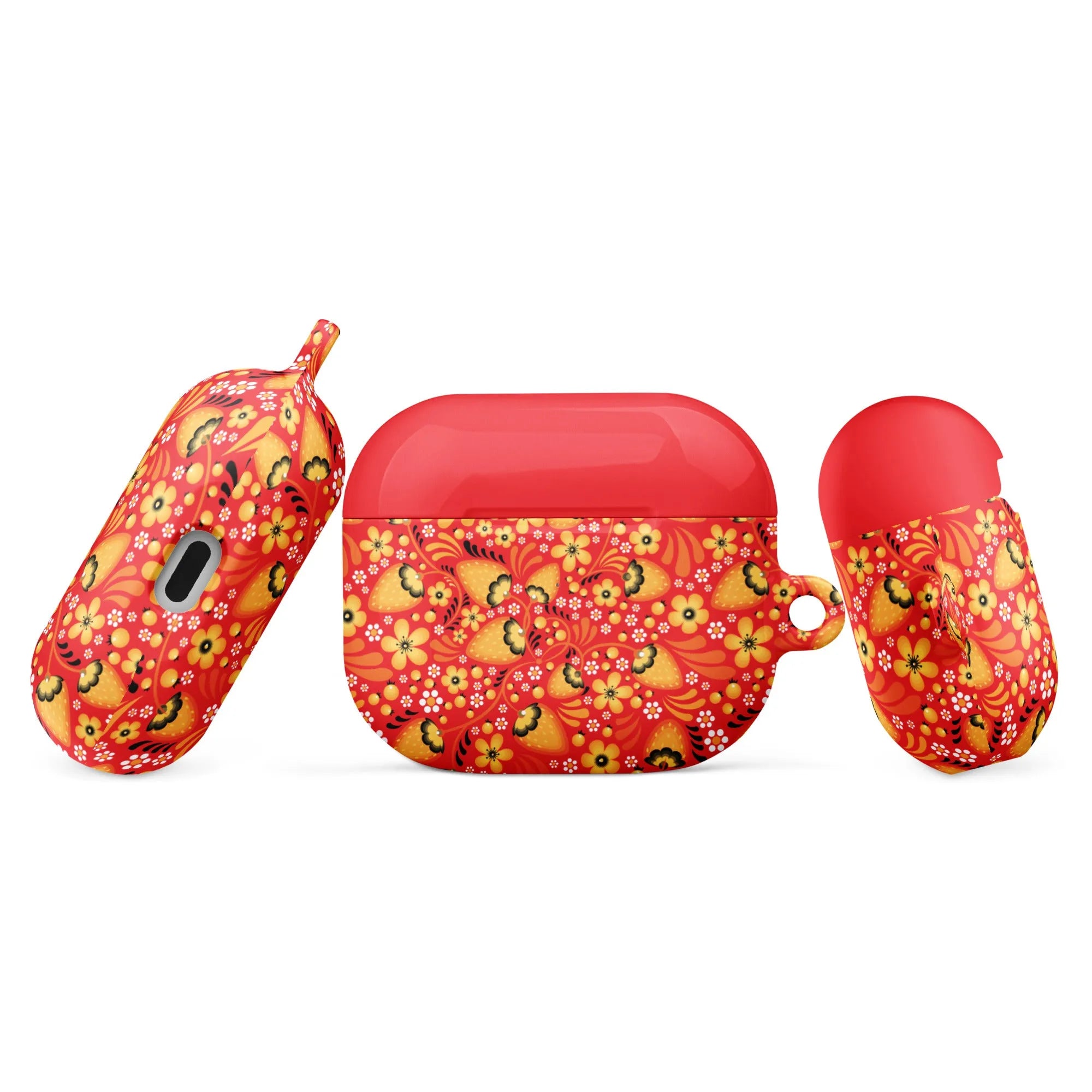 Russian Red Khokhloma AirPod 3 Case - The Global Wanderer