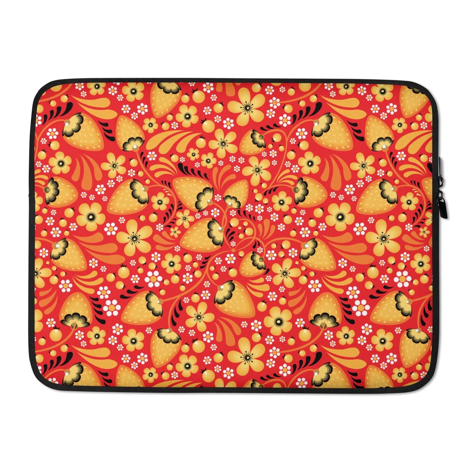 Russian Red Khokhloma Laptop Case - The Global Wanderer