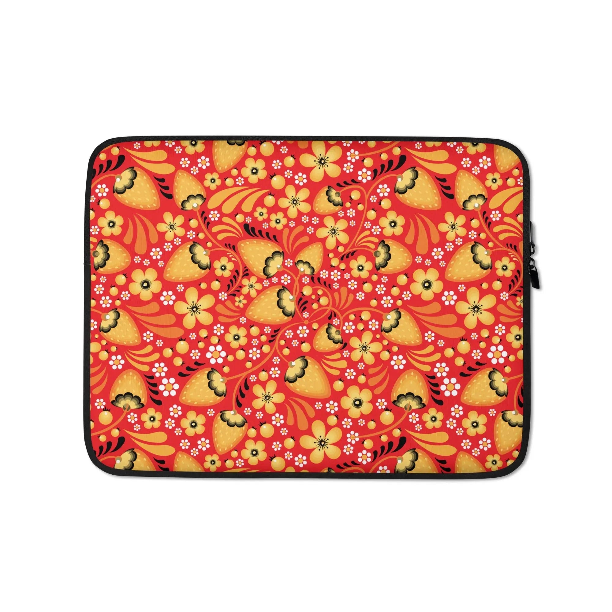 Russian Red Khokhloma Laptop Case - The Global Wanderer