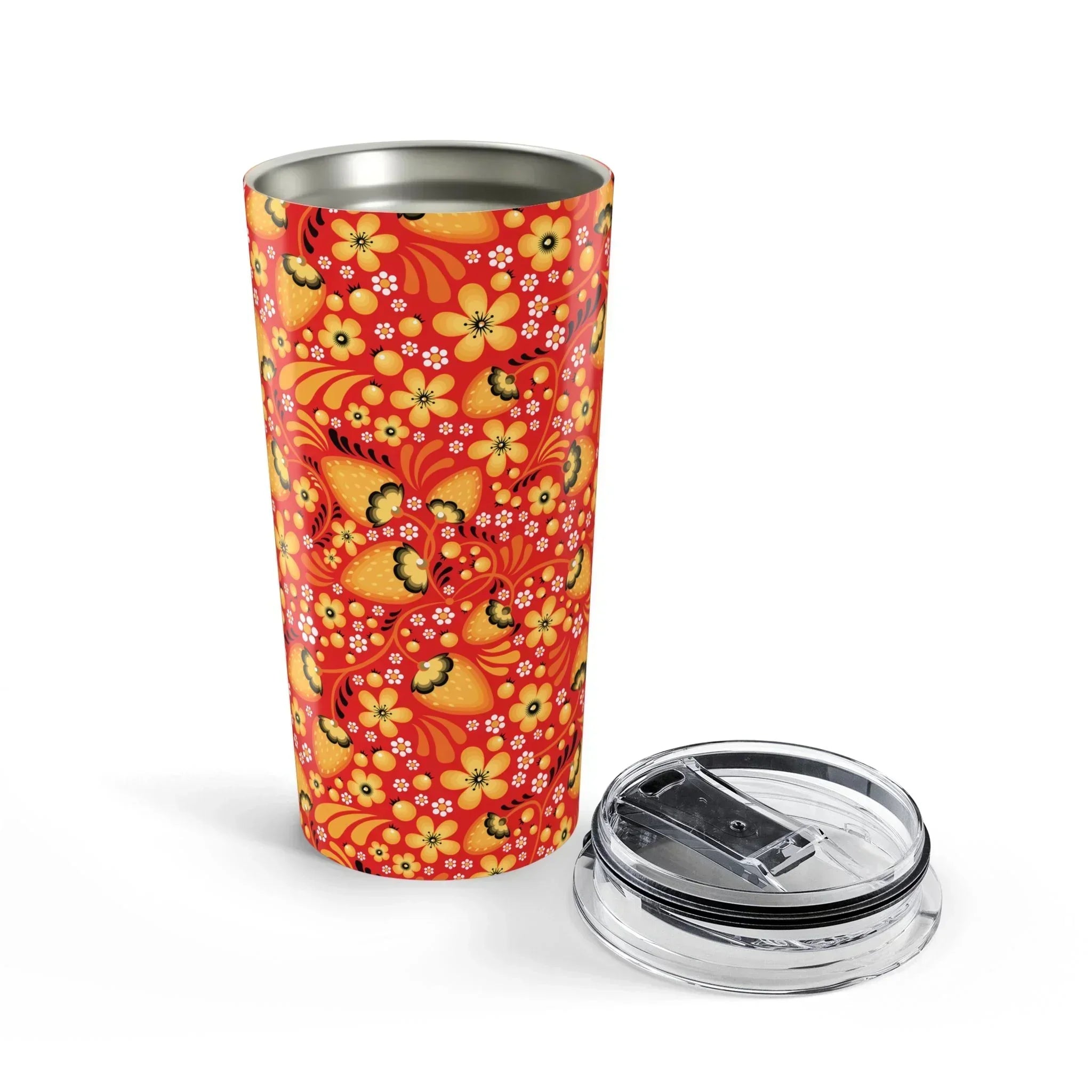 Russian Red Khokhloma Tumbler - The Global Wanderer