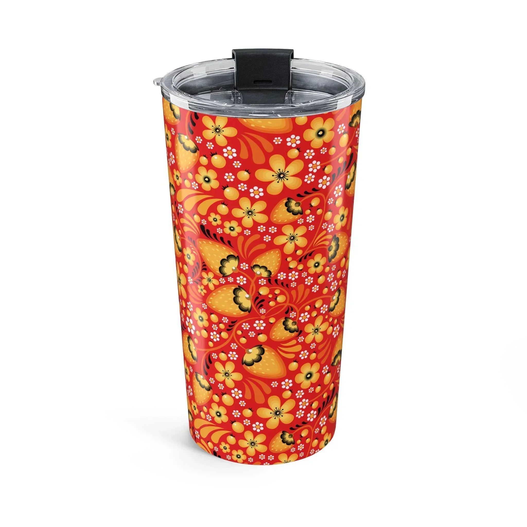 Russian Red Khokhloma Tumbler - The Global Wanderer