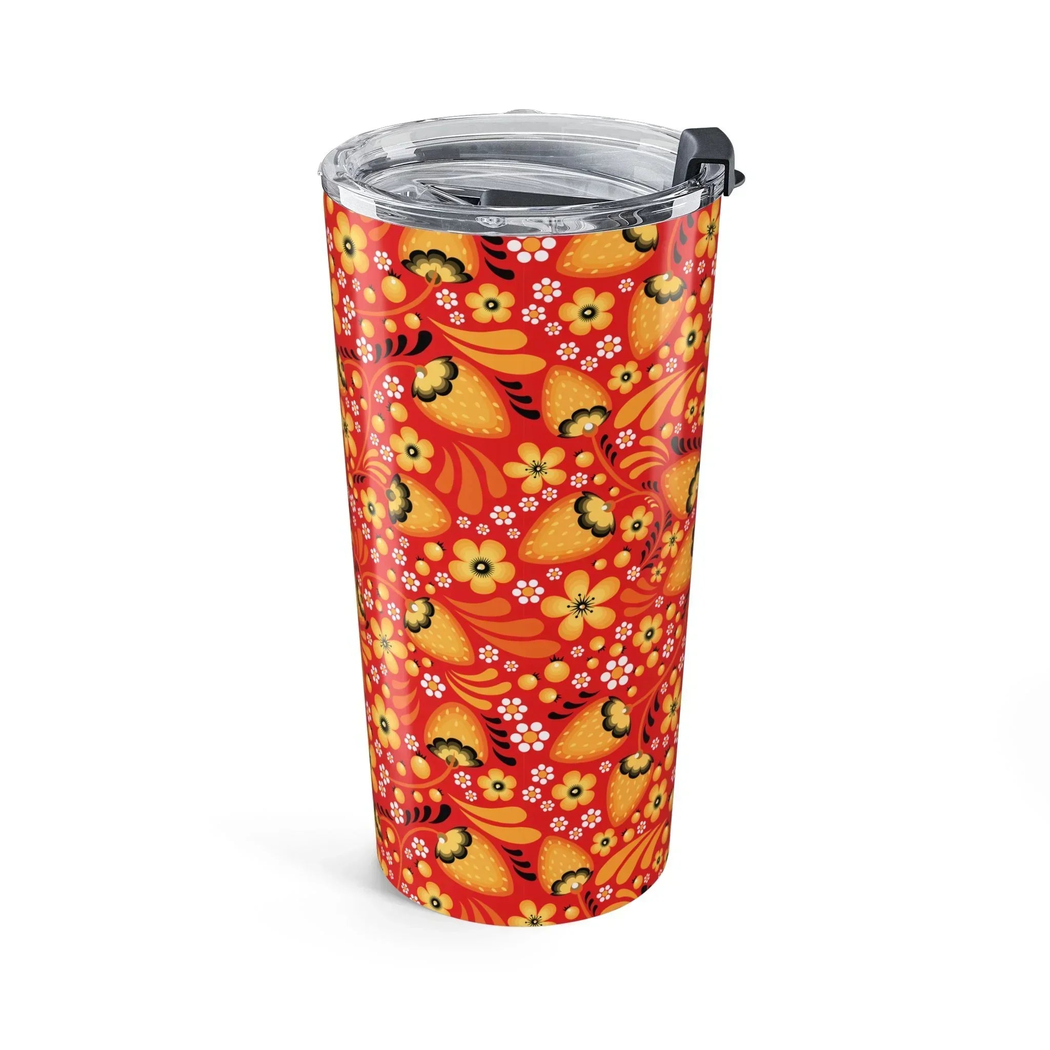 Russian Red Khokhloma Tumbler - The Global Wanderer