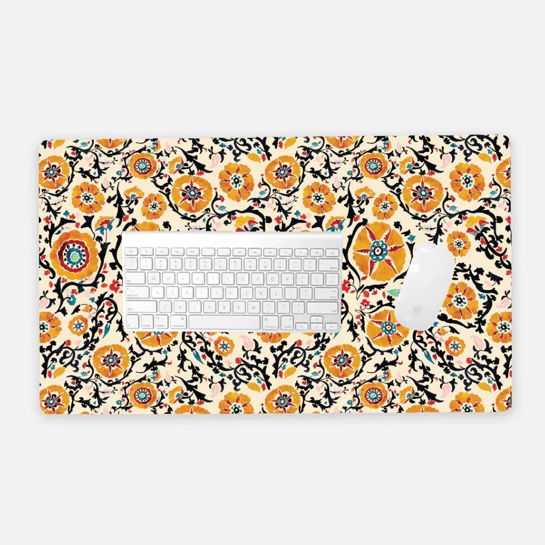 Samarkand Suzani Desk Mat - The Global Wanderer