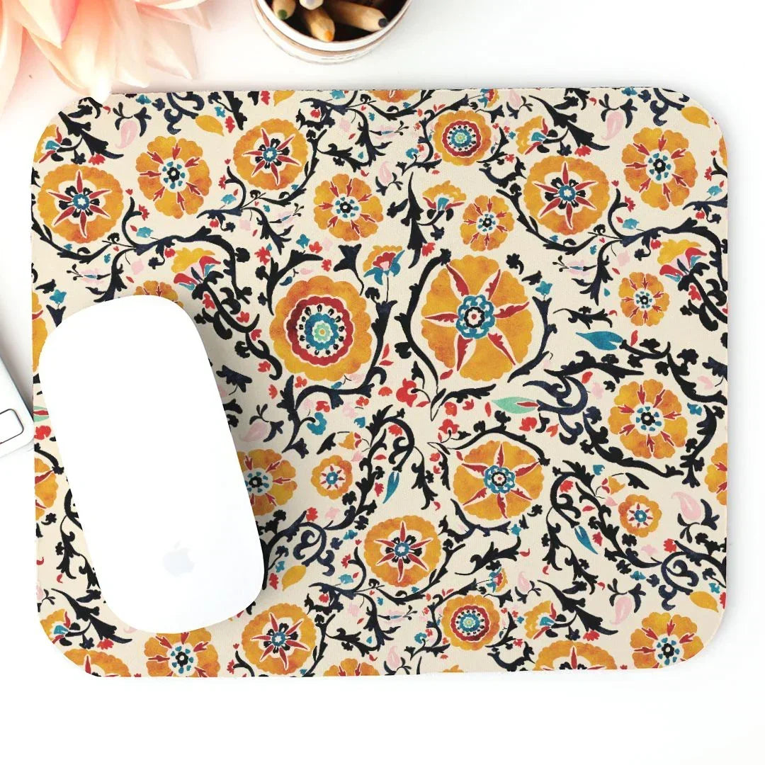 Samarkand Suzani Mouse Pad - The Global Wanderer